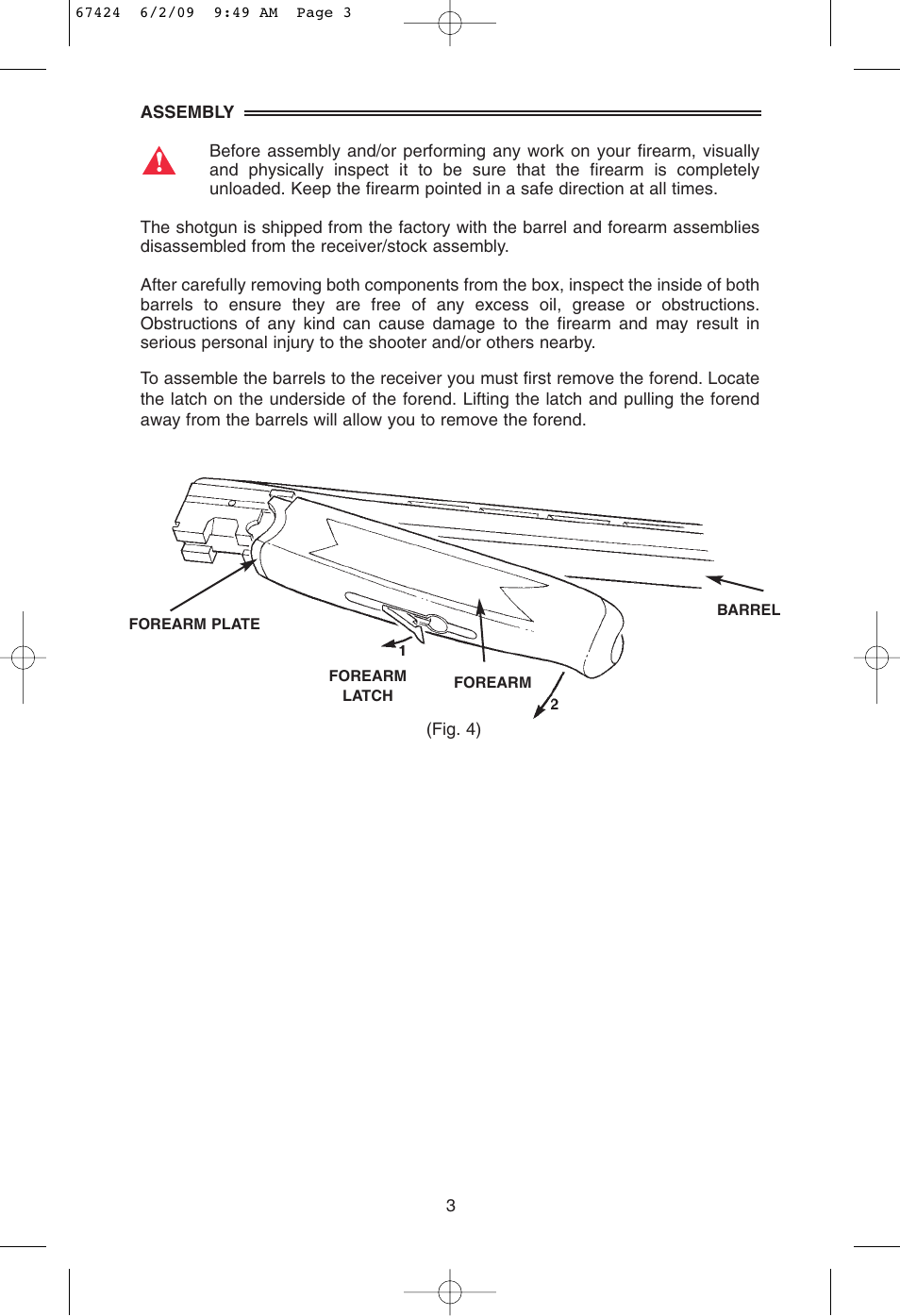 Mossberg Silver Reserve Serie Over/Under User Manual | Page 5 / 20