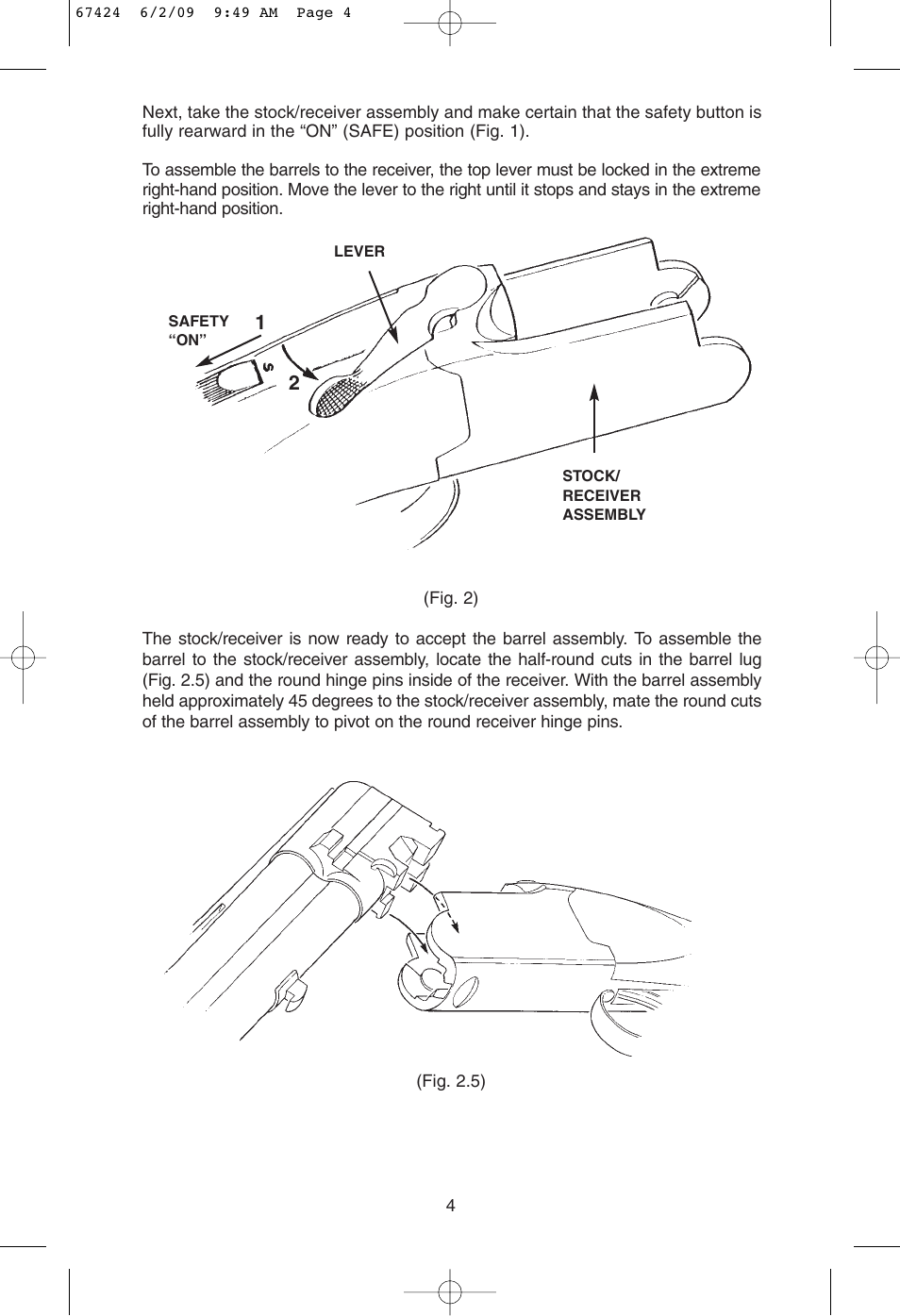 Mossberg Silver Reserve Serie Over/Under User Manual | Page 6 / 20