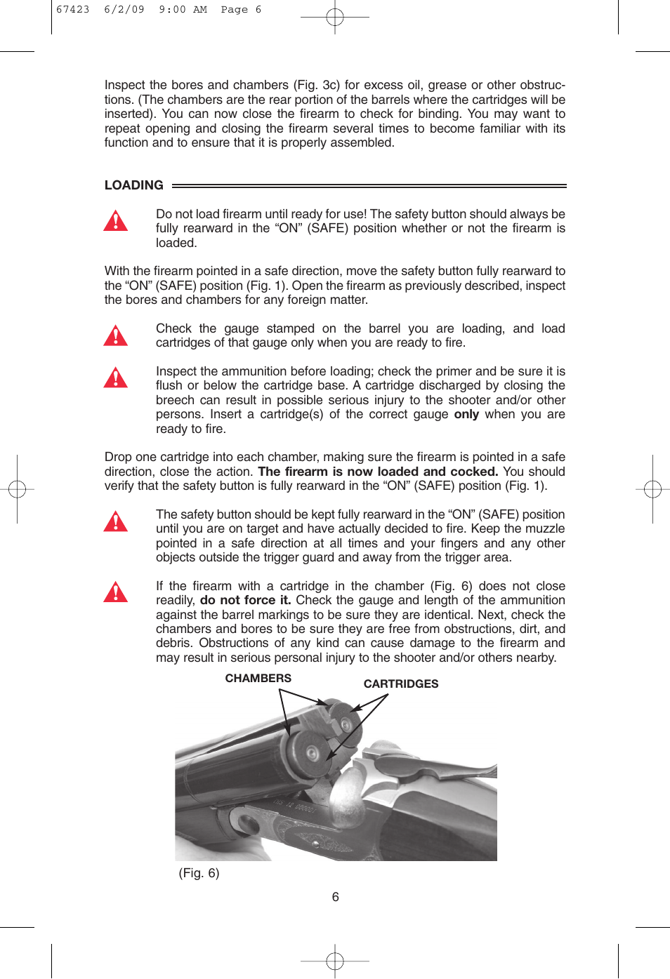 Mossberg Silver Reserve Serie Side/Side User Manual | Page 8 / 20