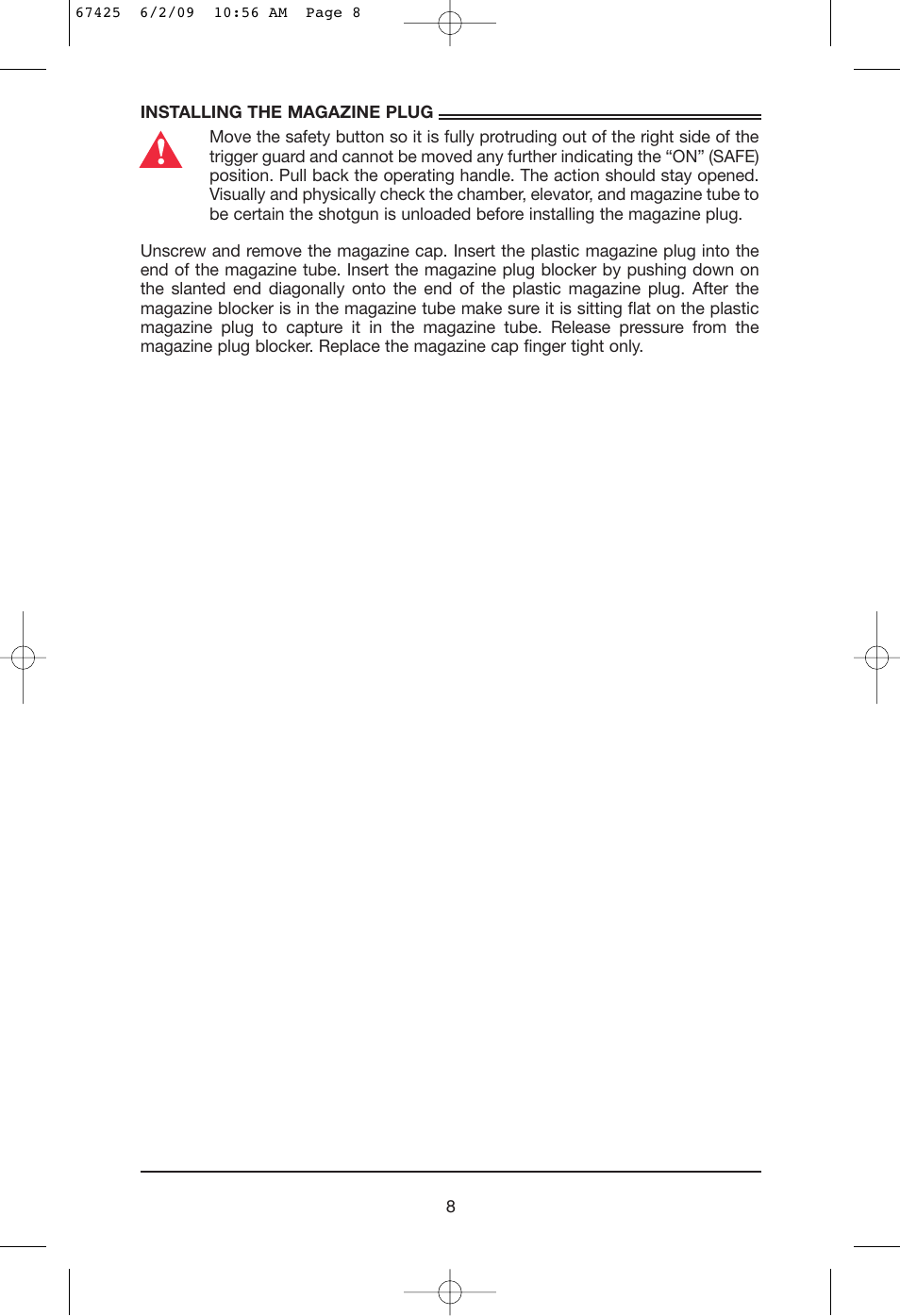 Mossberg International SA-2 User Manual | Page 8 / 28