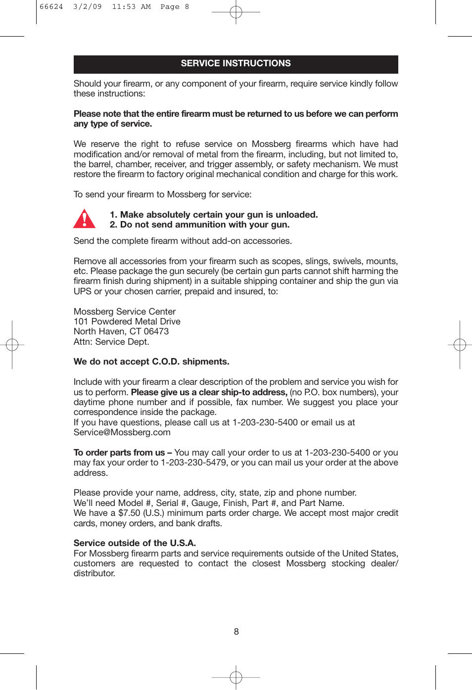 Mossberg 69 User Manual | Page 10 / 16