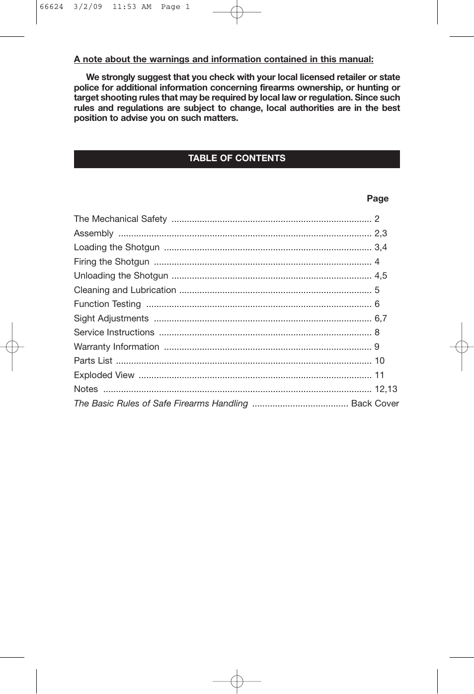 Mossberg 69 User Manual | Page 3 / 16