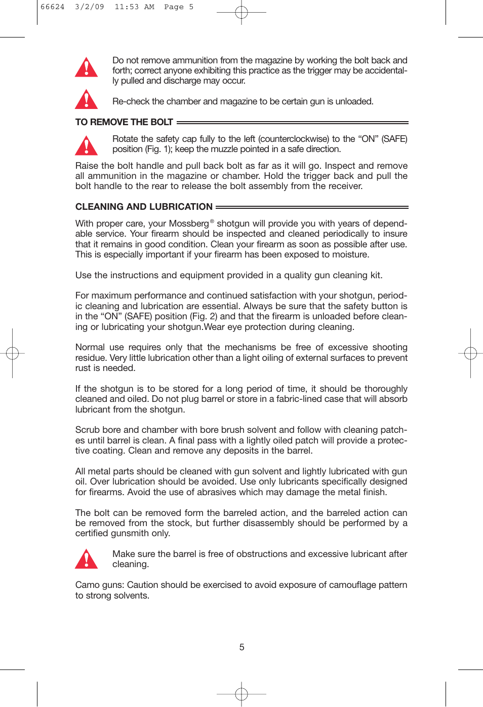Mossberg 69 User Manual | Page 7 / 16
