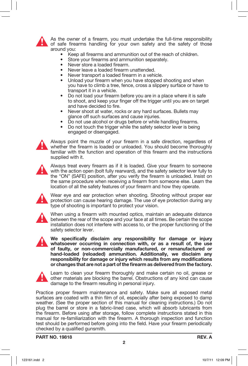 Mossberg MMR User Manual | Page 2 / 32