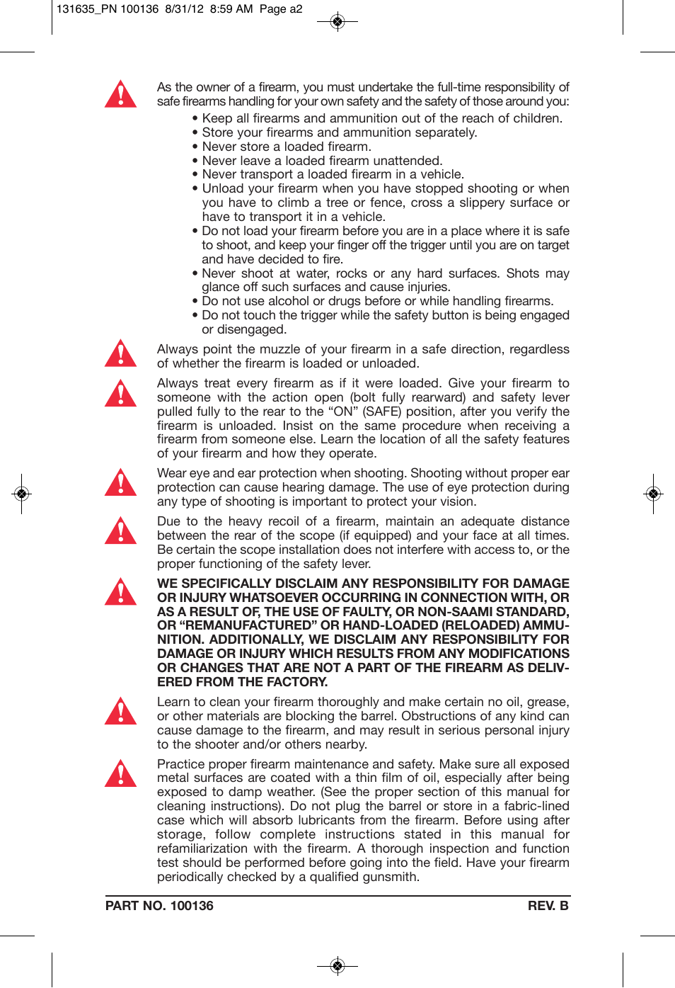 Mossberg MVP User Manual | Page 2 / 24