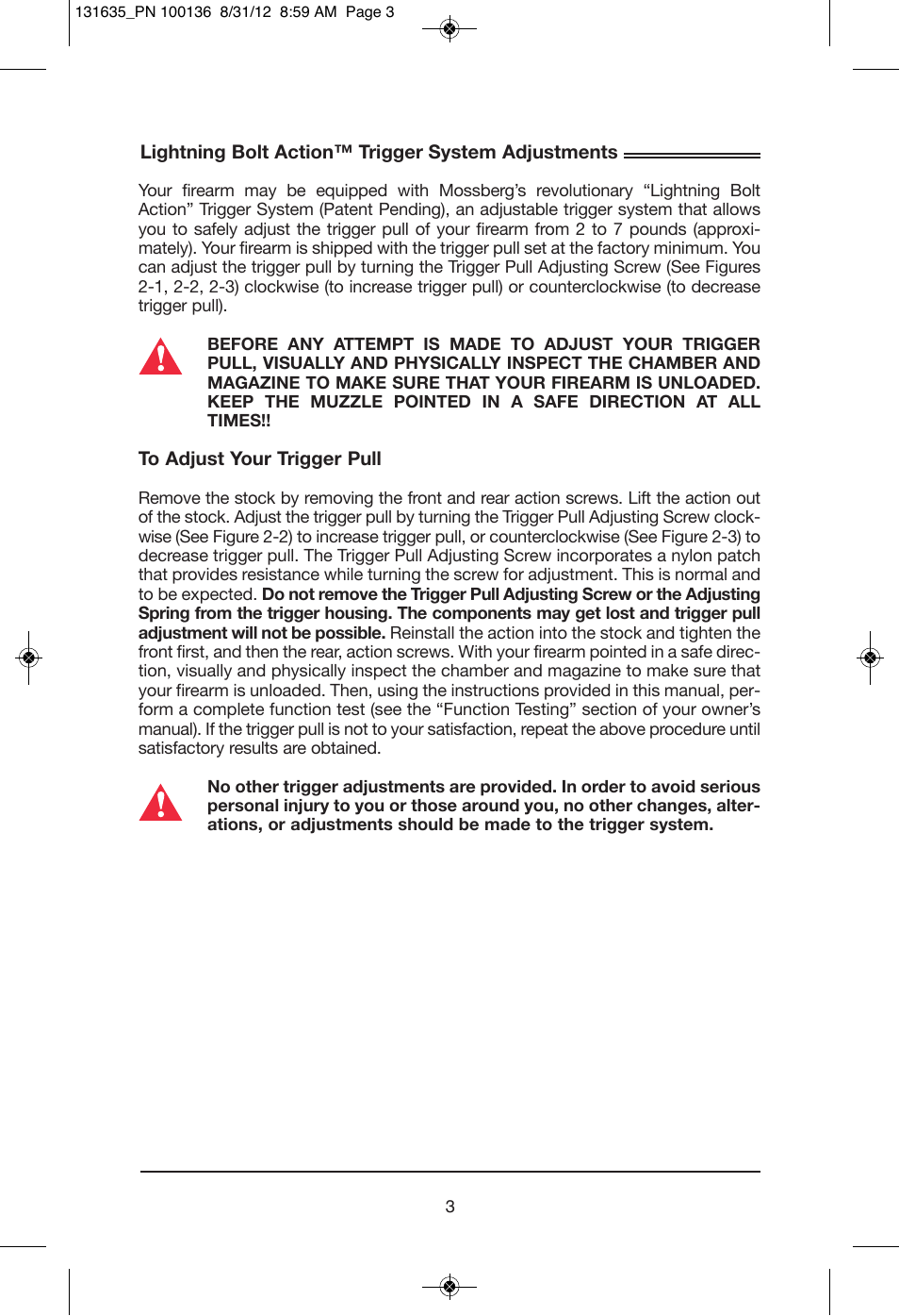 Mossberg MVP User Manual | Page 5 / 24