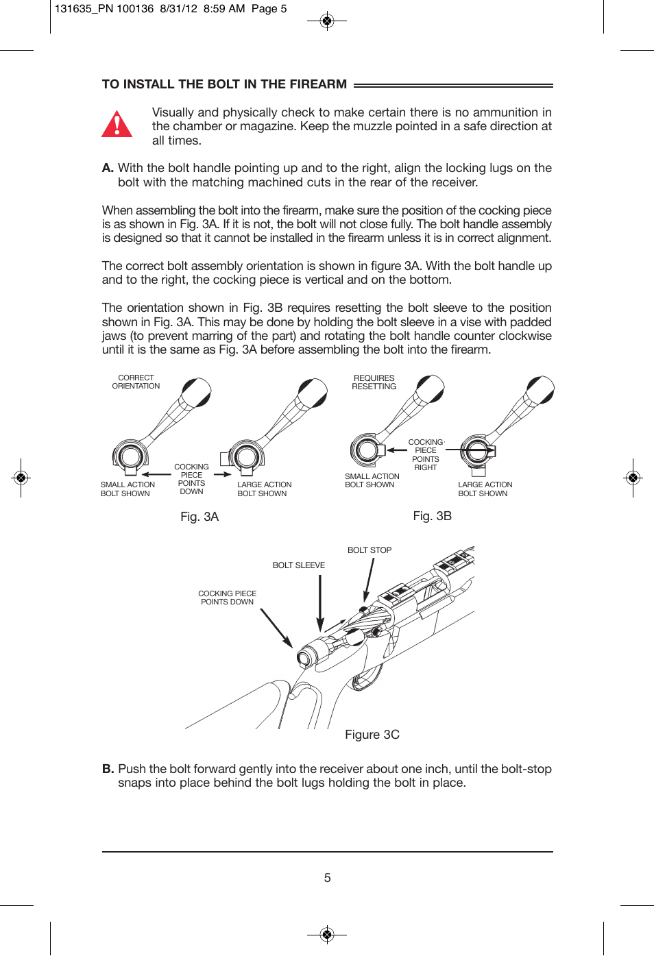 Fig. 3b, Figure 3c | Mossberg MVP User Manual | Page 7 / 24