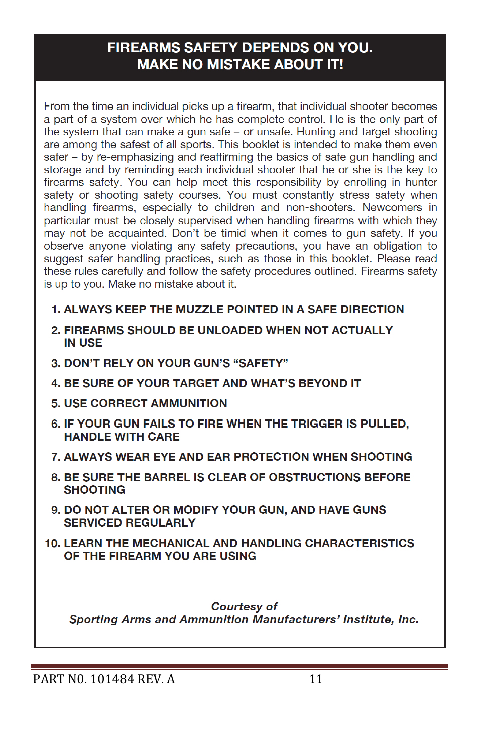 Mossberg MVP FLEX User Manual | Page 11 / 11