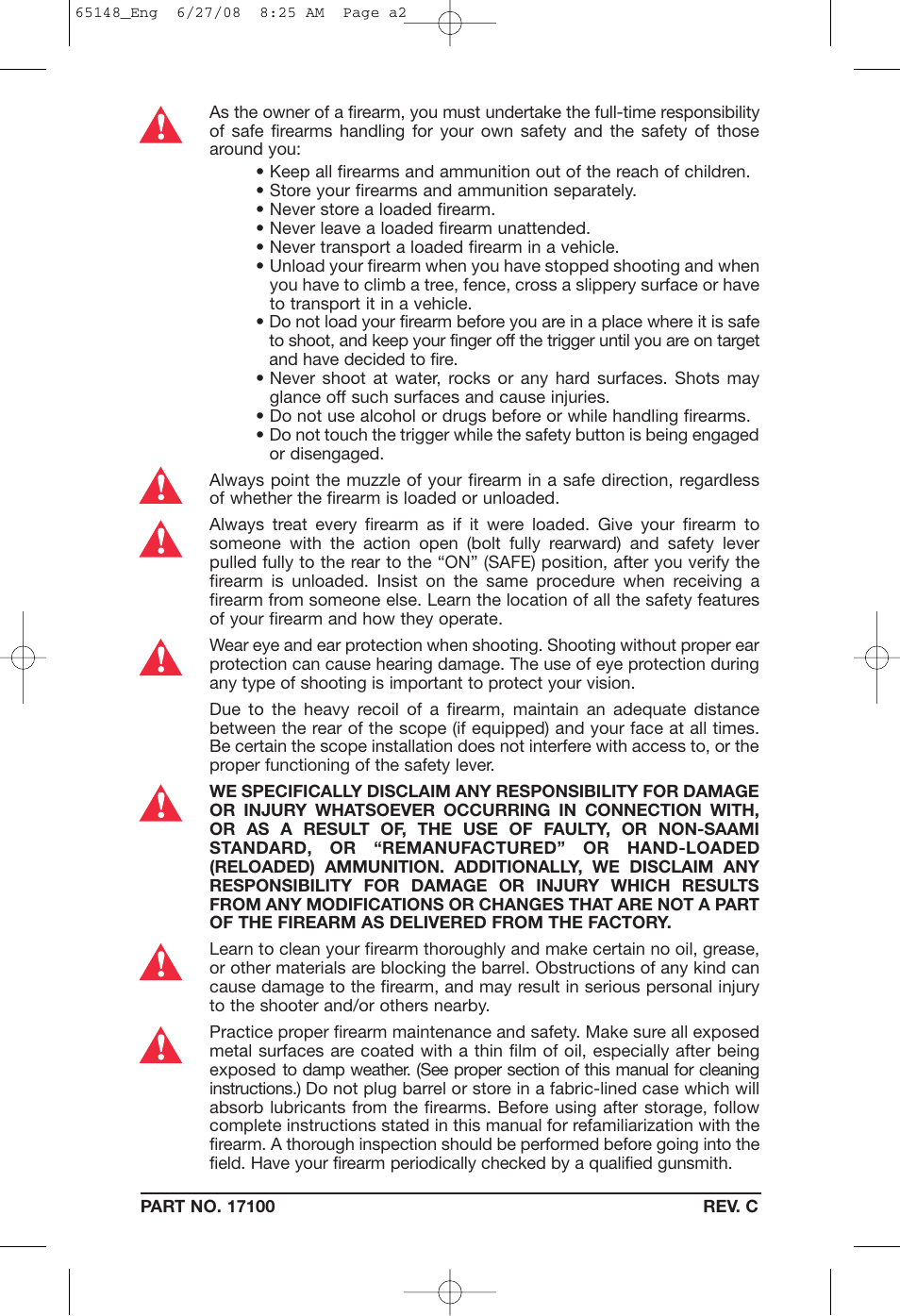 Mossberg AT User Manual | Page 2 / 18