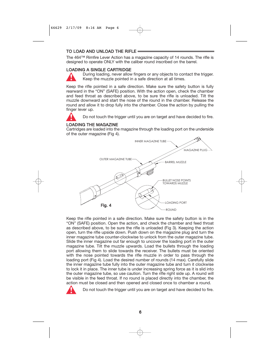 Mossberg 46 RIMFIRE User Manual | Page 6 / 16