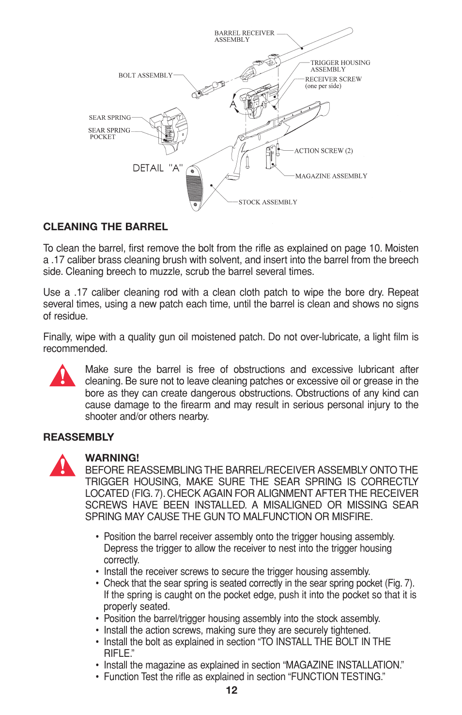 Mossberg International 81 Bolt Action User Manual | Page 12 / 20