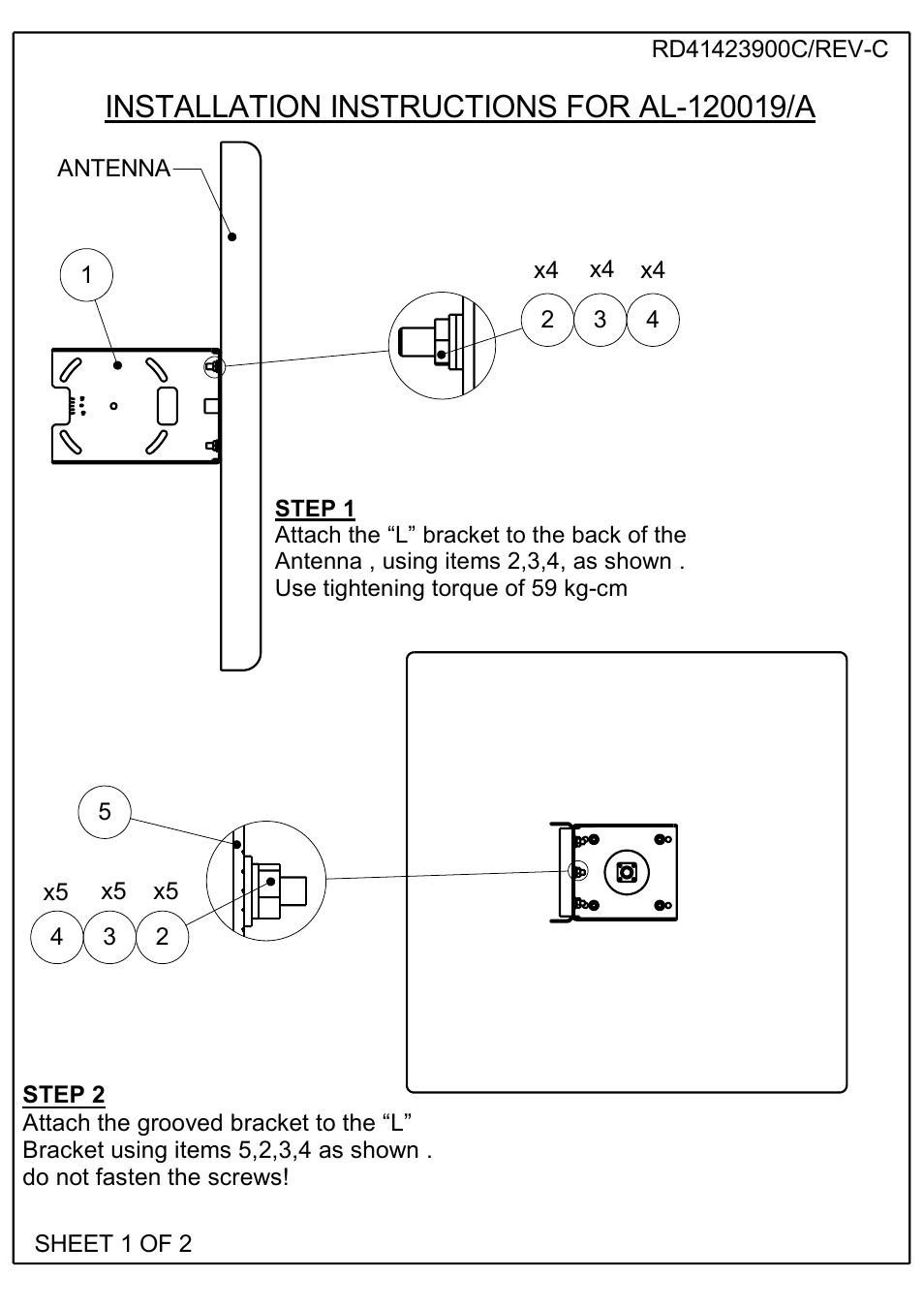 MTI Wireless Edge MT-120019/A User Manual | 2 pages