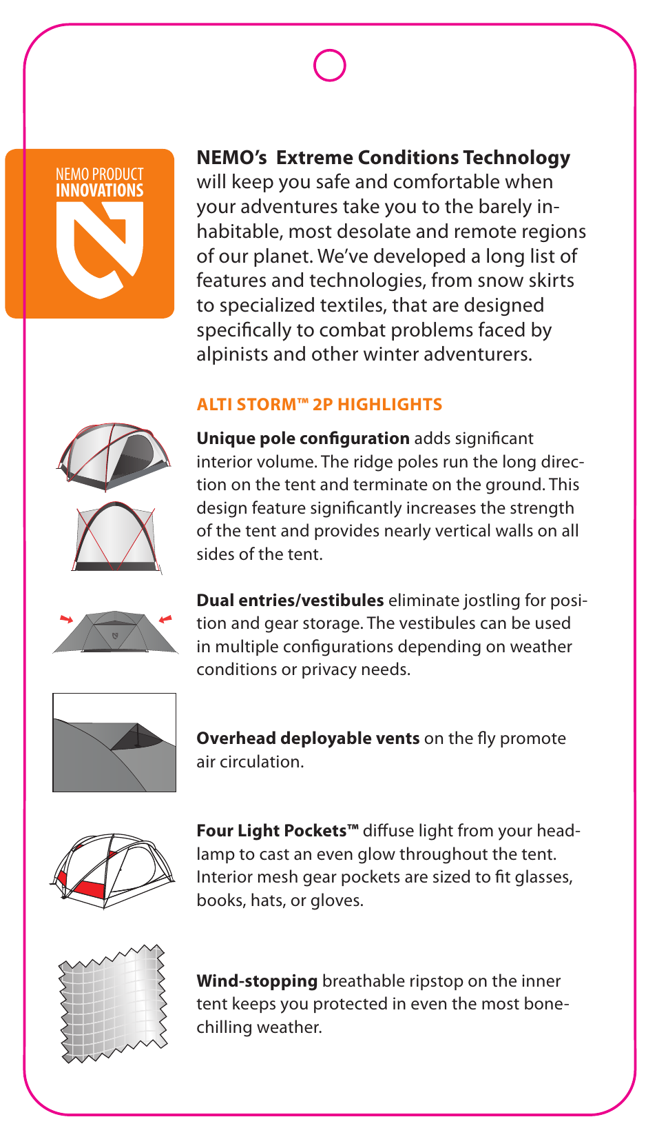 NEMO Equipment ALTI STOR 2P User Manual | Page 3 / 5