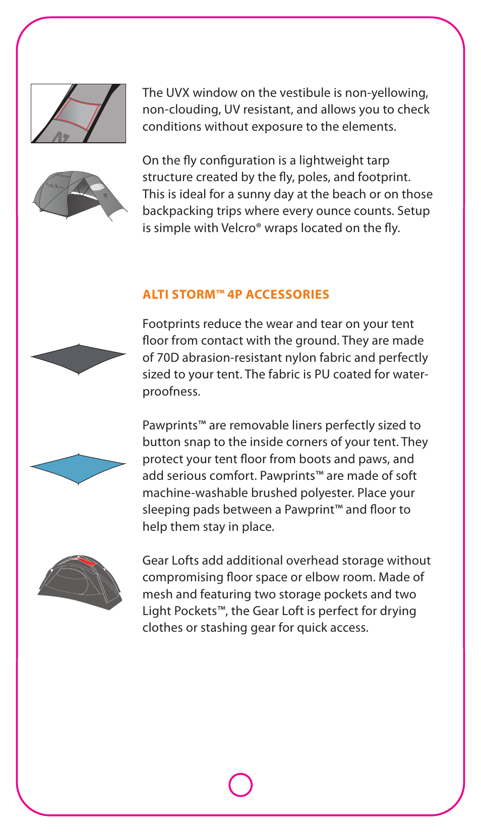 NEMO Equipment ALTI STOR 4P User Manual | Page 4 / 5