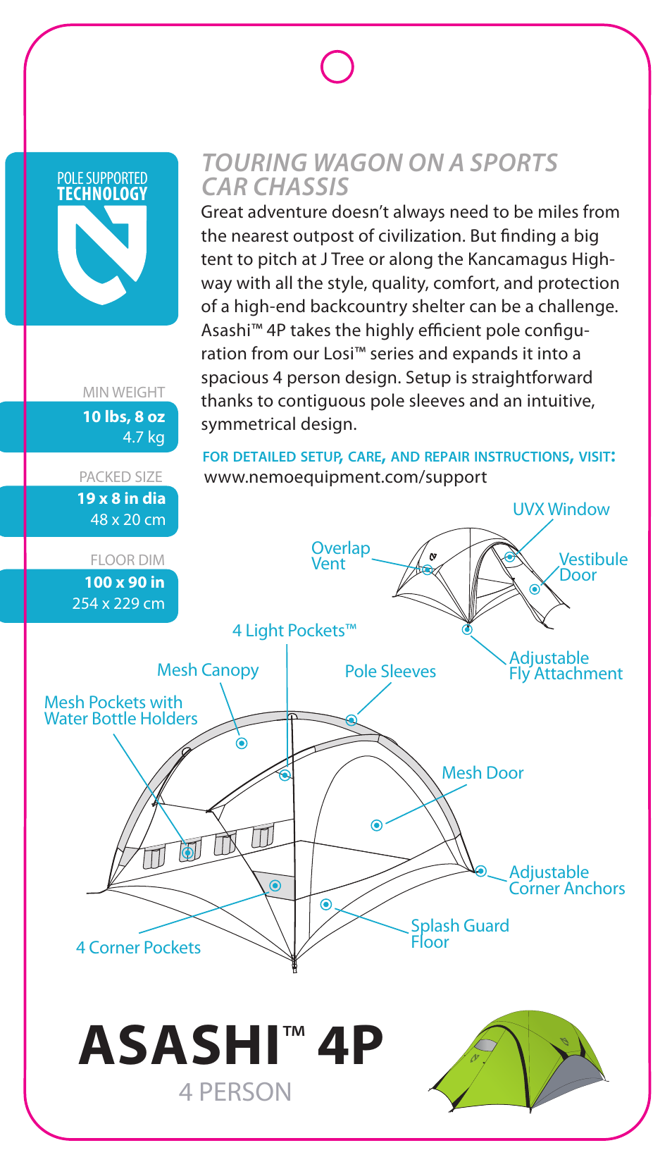 NEMO Equipment ASASH 4P User Manual | 5 pages