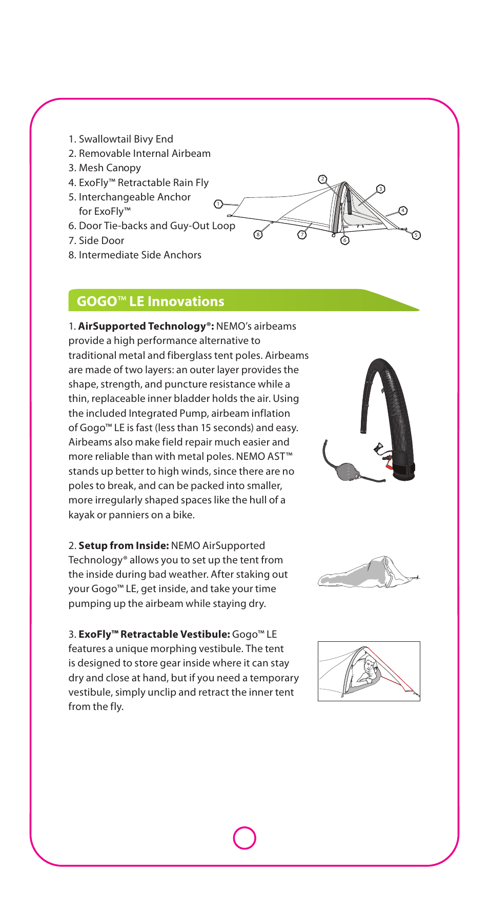 Gogo ™ le innovations | NEMO Equipment GOG LE User Manual | Page 2 / 5