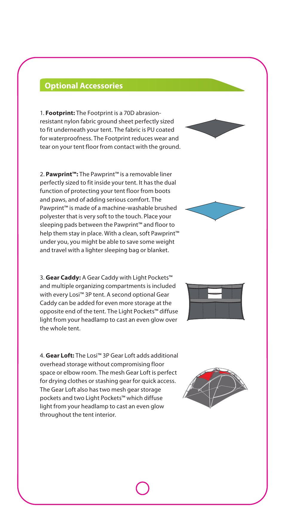 Optional accessories | NEMO Equipment LOS 3P User Manual | Page 4 / 5