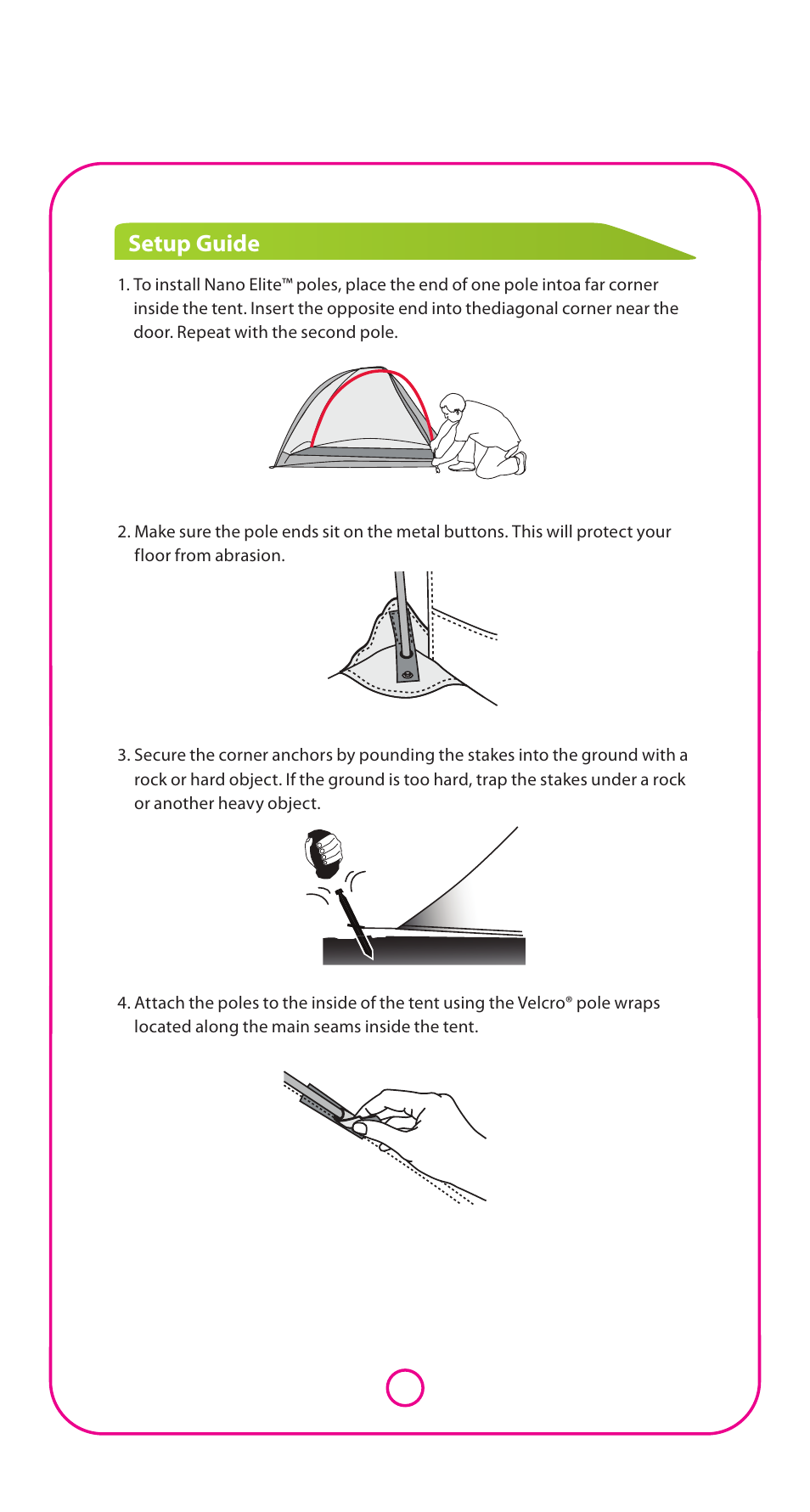 Setup guide | NEMO Equipment NAN ELITE User Manual | Page 4 / 5