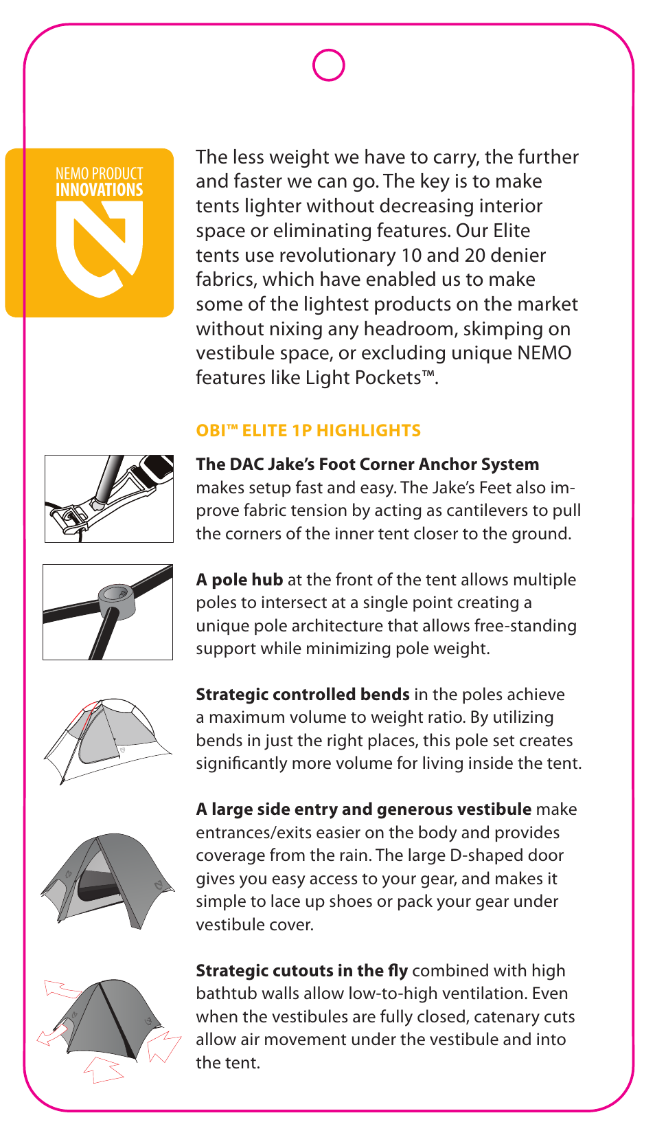 NEMO Equipment OB ELITE 1P User Manual | Page 3 / 5