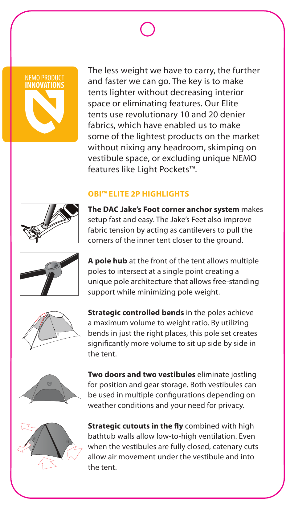 NEMO Equipment OB ELITE 2P User Manual | Page 3 / 5