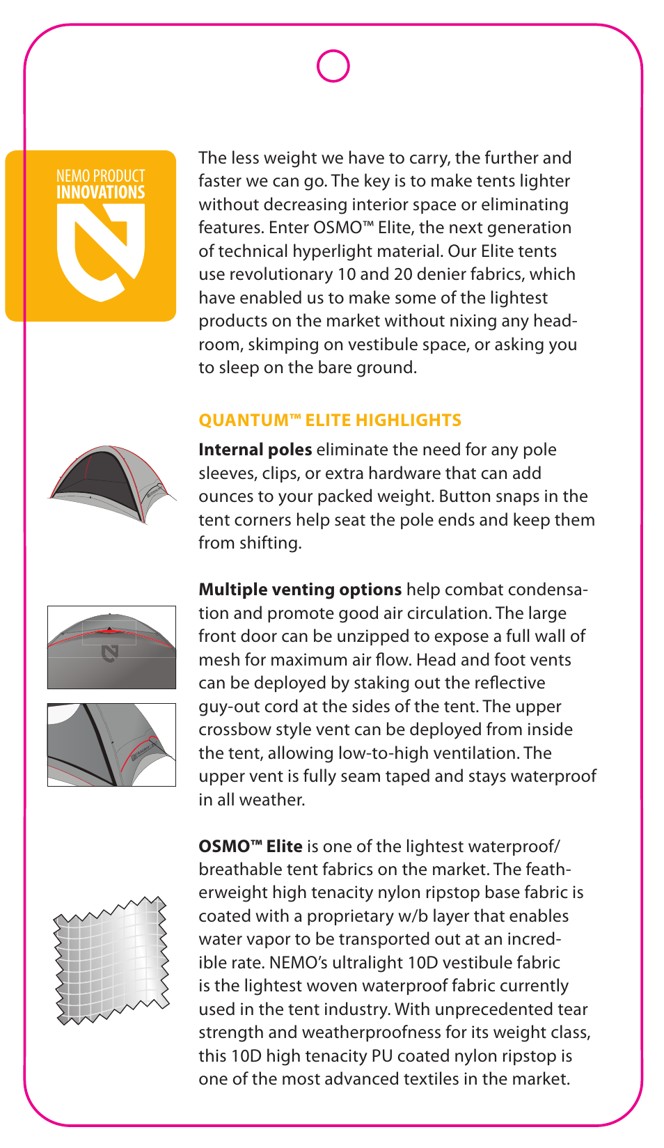 NEMO Equipment QUANTU ELITE User Manual | Page 3 / 5