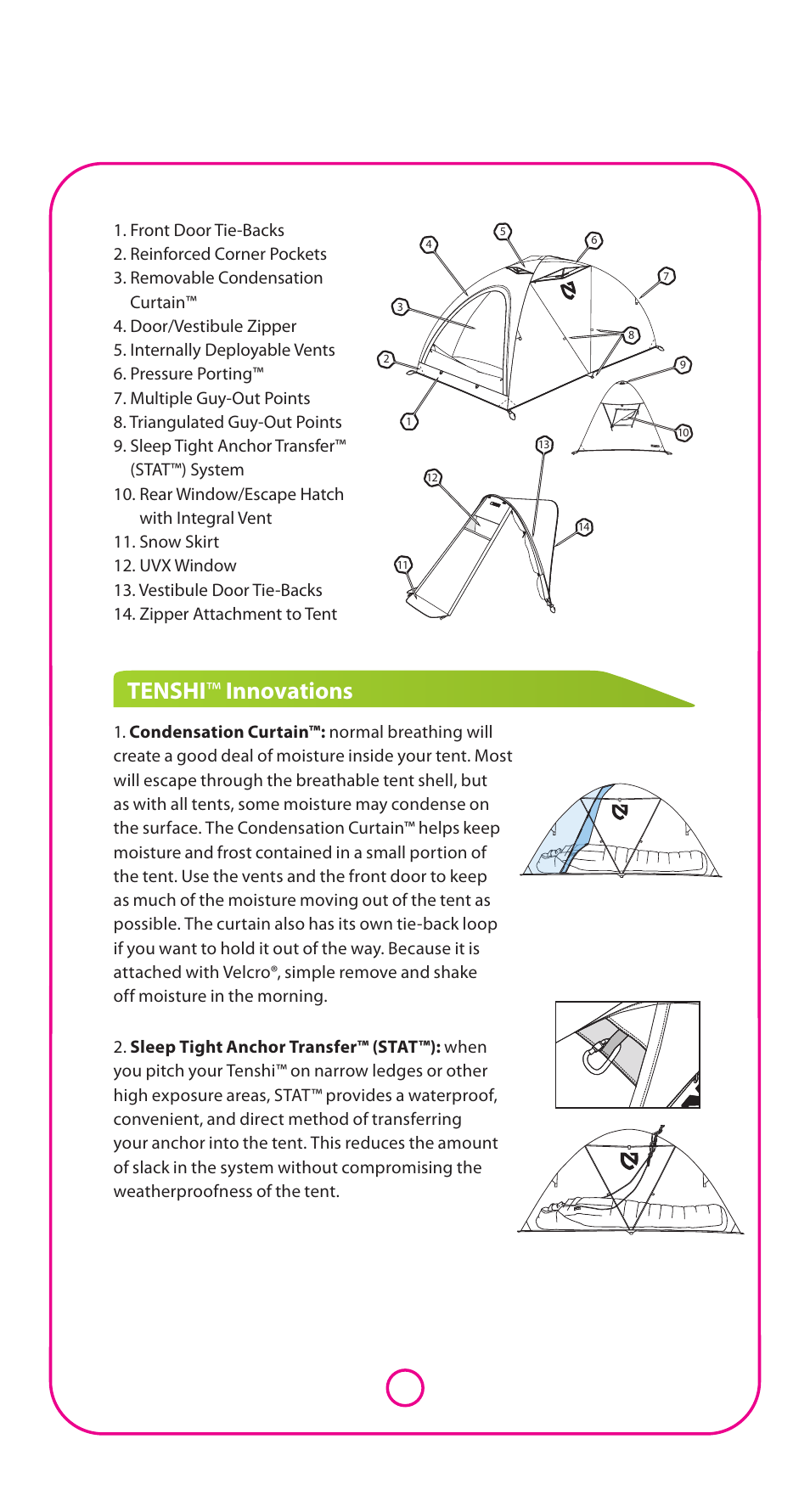 Tenshi ™ innovations | NEMO Equipment TENSH User Manual | Page 2 / 5