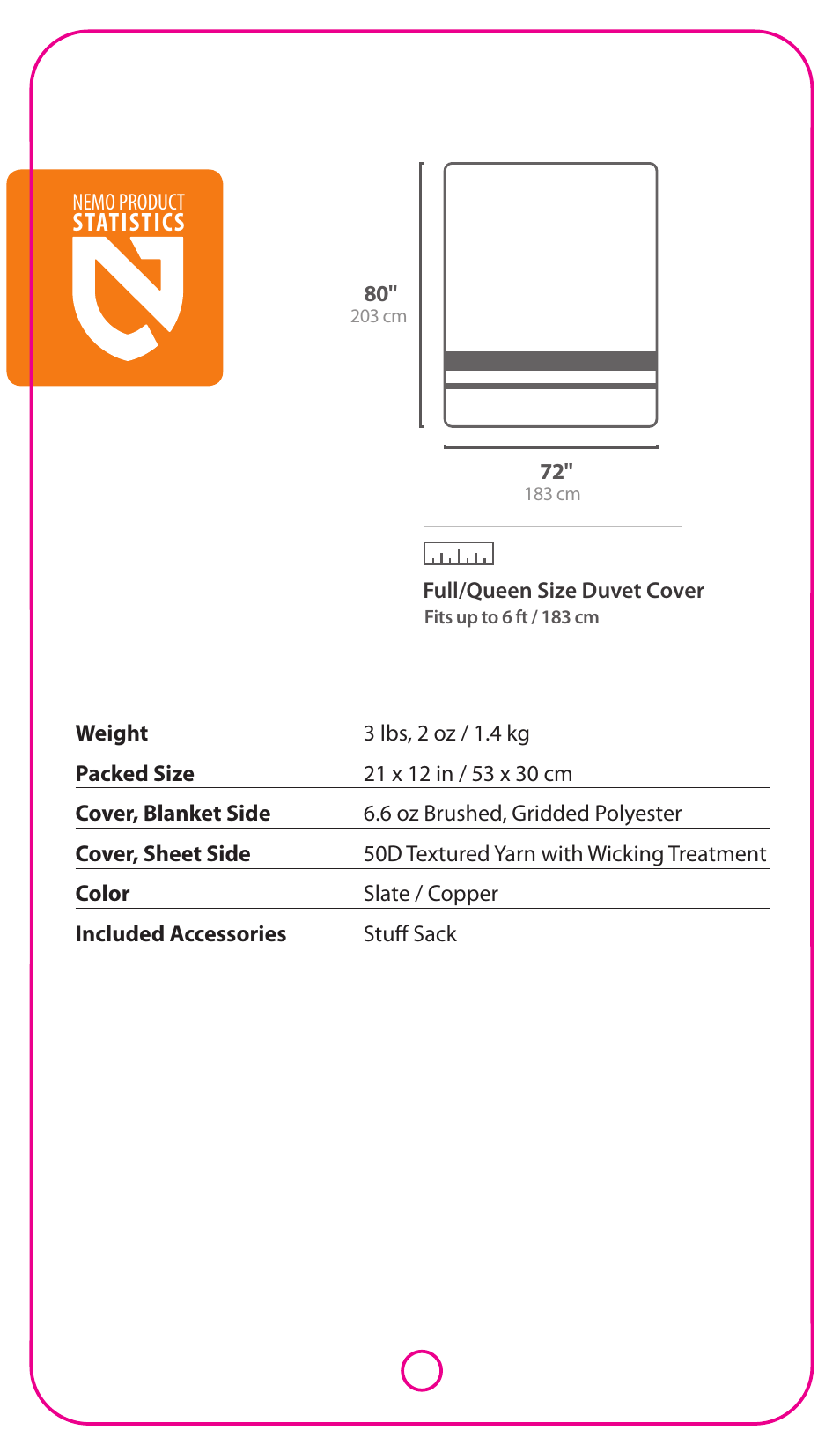 Statistics | NEMO Equipment MUS COVER User Manual | Page 2 / 6