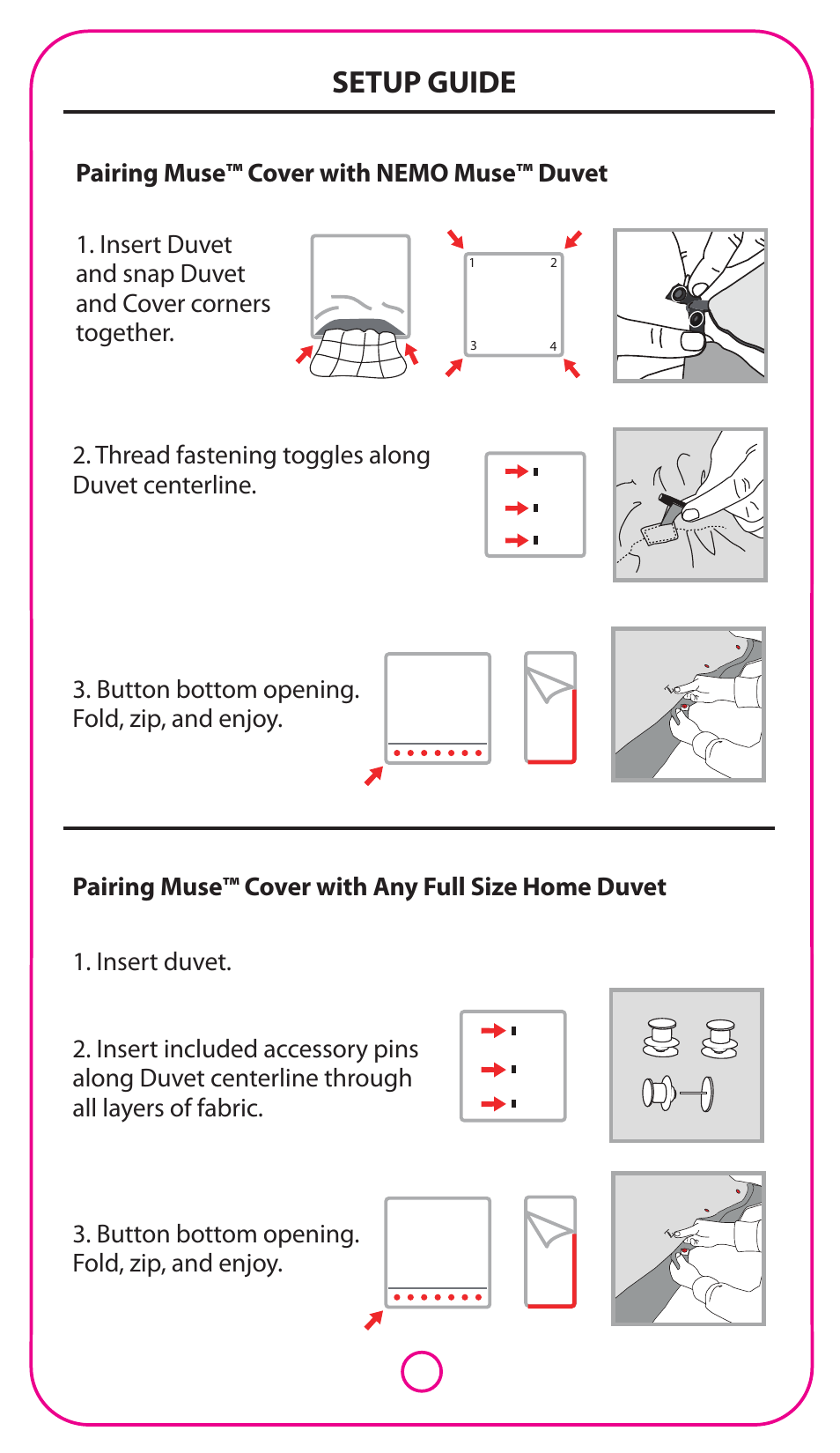 Setup guide | NEMO Equipment MUS COVER User Manual | Page 4 / 6