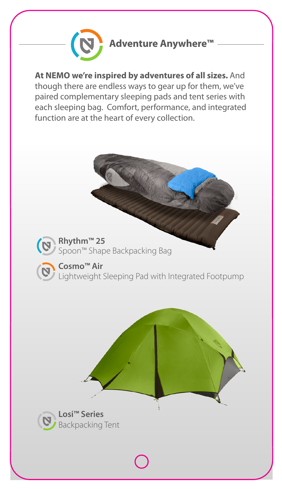 Adventure anywhere | NEMO Equipment RHYTH 25 User Manual | Page 4 / 6