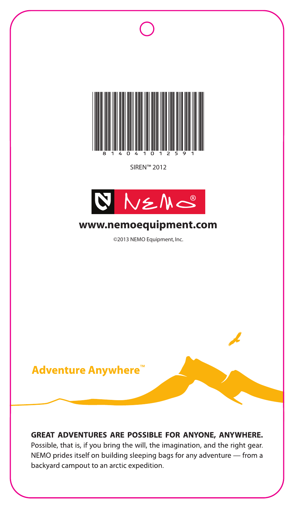 NEMO Equipment SIRE 30 User Manual | Page 6 / 6
