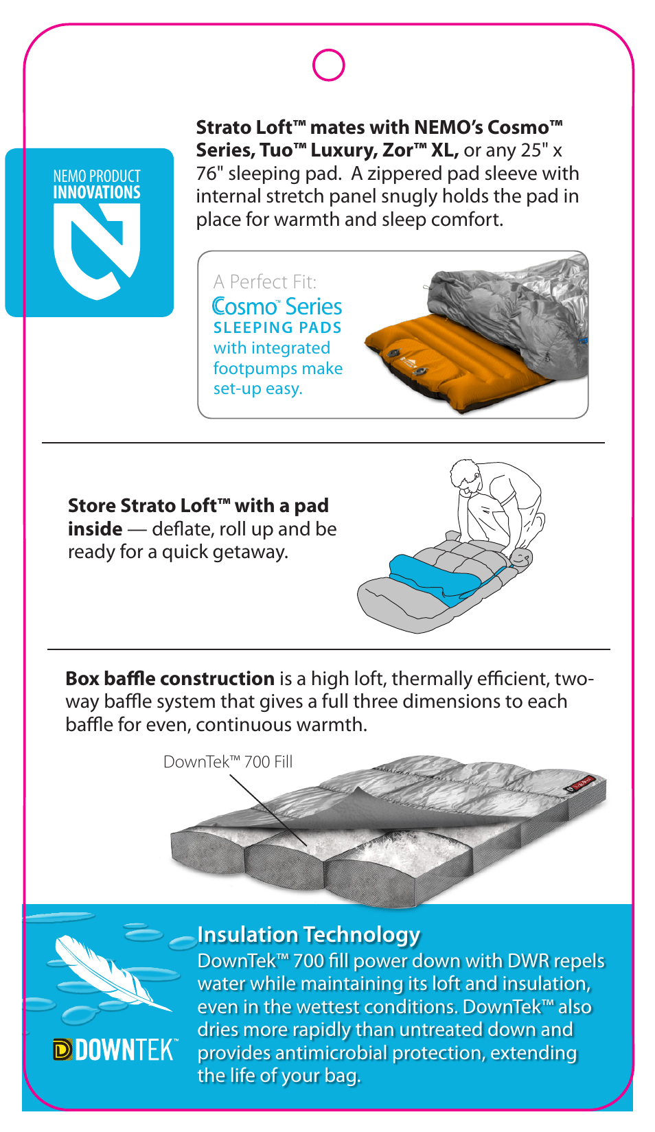 Series, Insulation technology | NEMO Equipment STRATO LOF 25 User Manual | Page 3 / 6