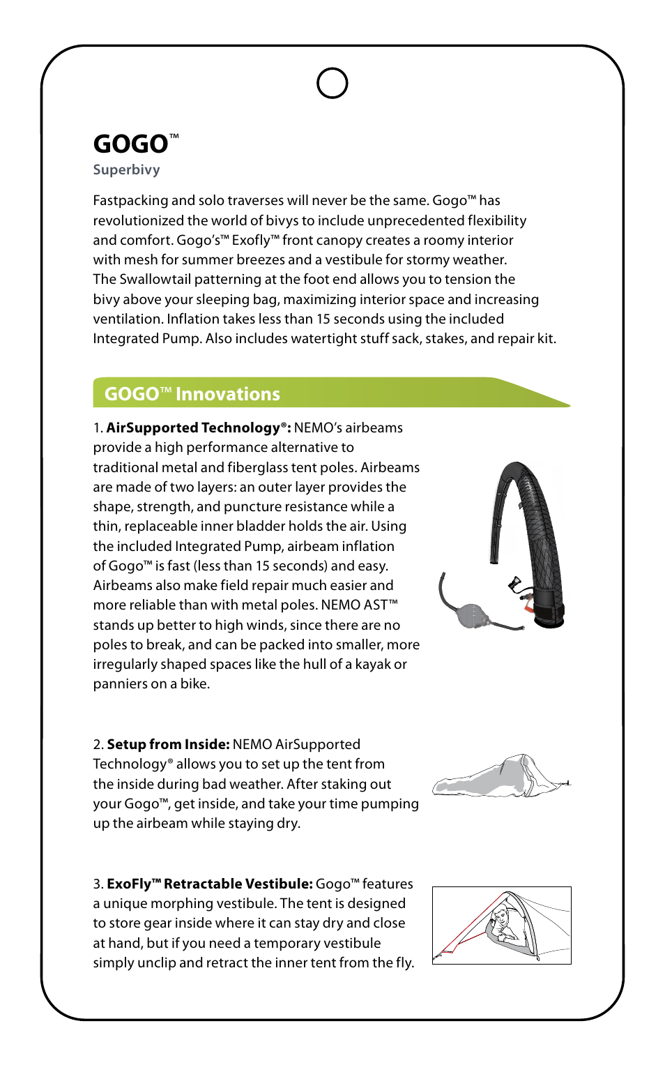 Gogo | NEMO Equipment GOG User Manual | Page 5 / 9