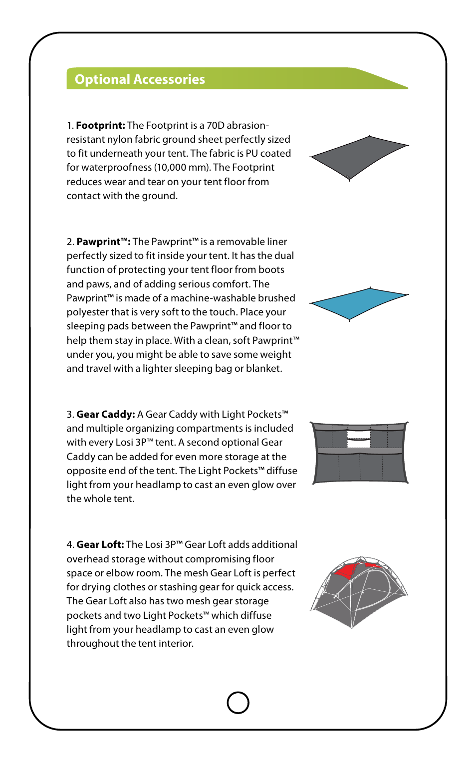 Optional accessories | NEMO Equipment LOSI 3 User Manual | Page 4 / 9
