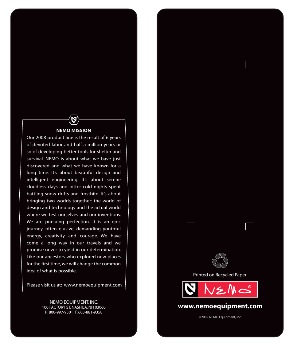 NEMO Equipment LOSI 3 User Manual | Page 8 / 8