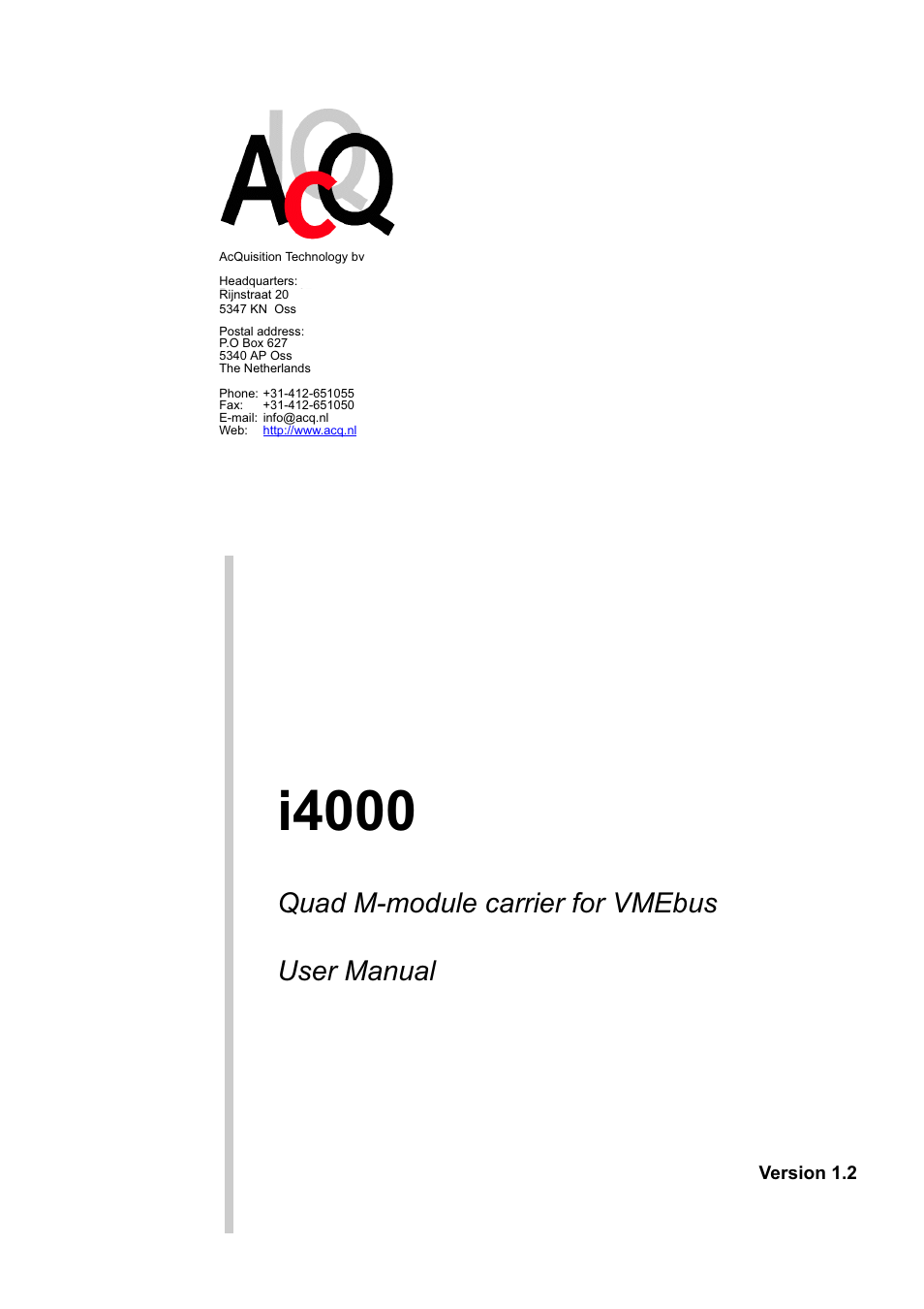 CH Tech Quad M-module Carrier i4000 User Manual | 25 pages