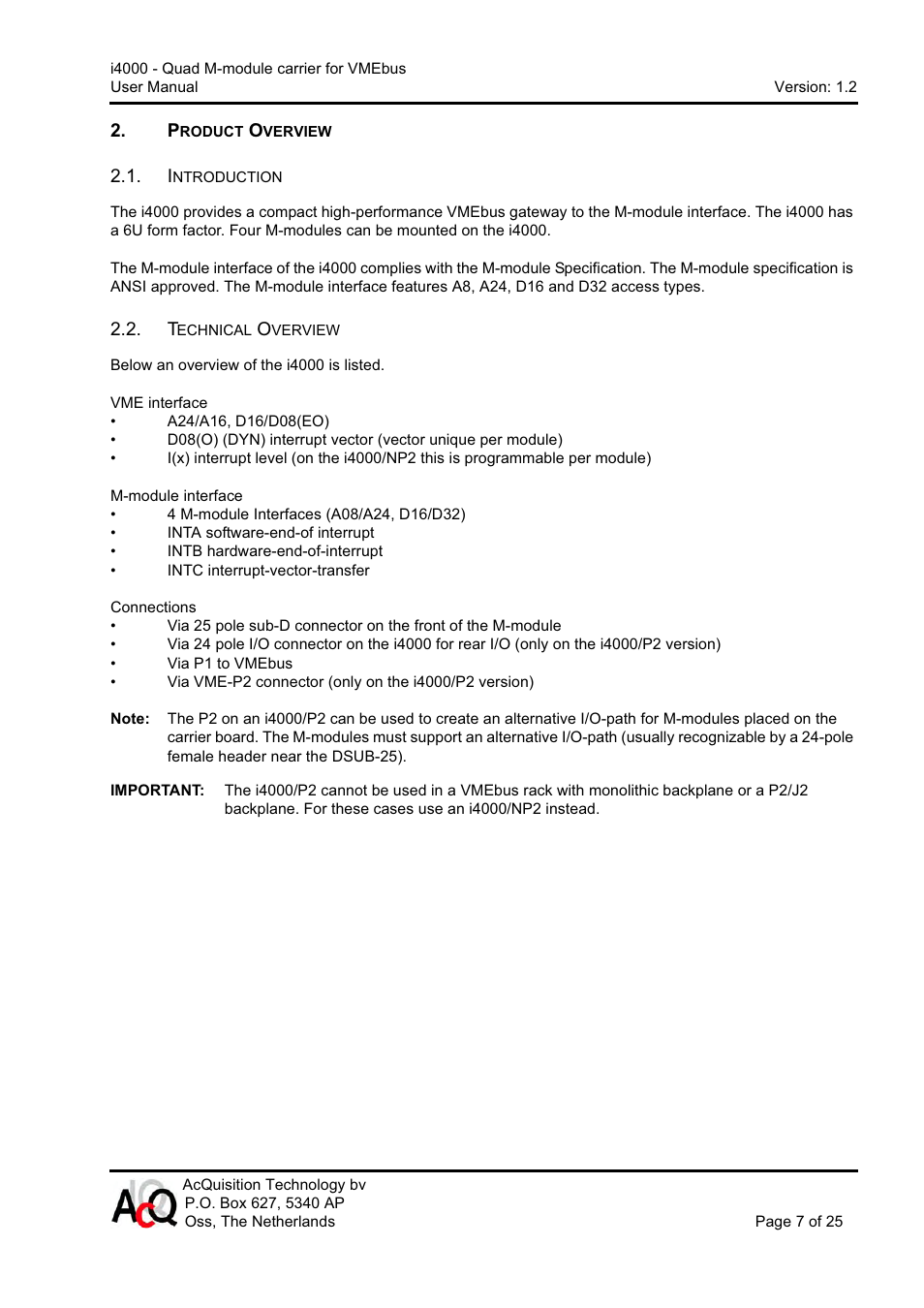 CH Tech Quad M-module Carrier i4000 User Manual | Page 7 / 25