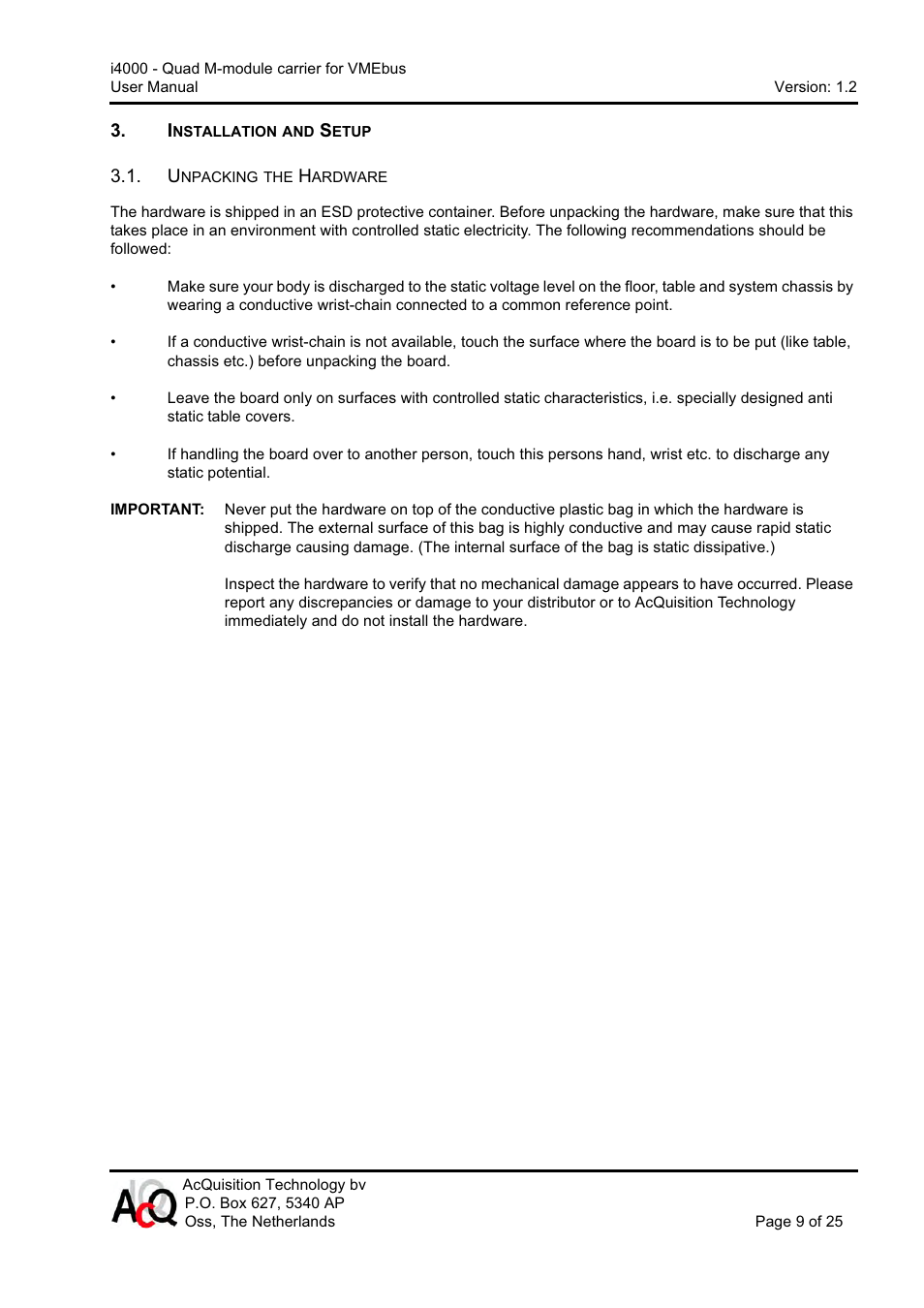 CH Tech Quad M-module Carrier i4000 User Manual | Page 9 / 25