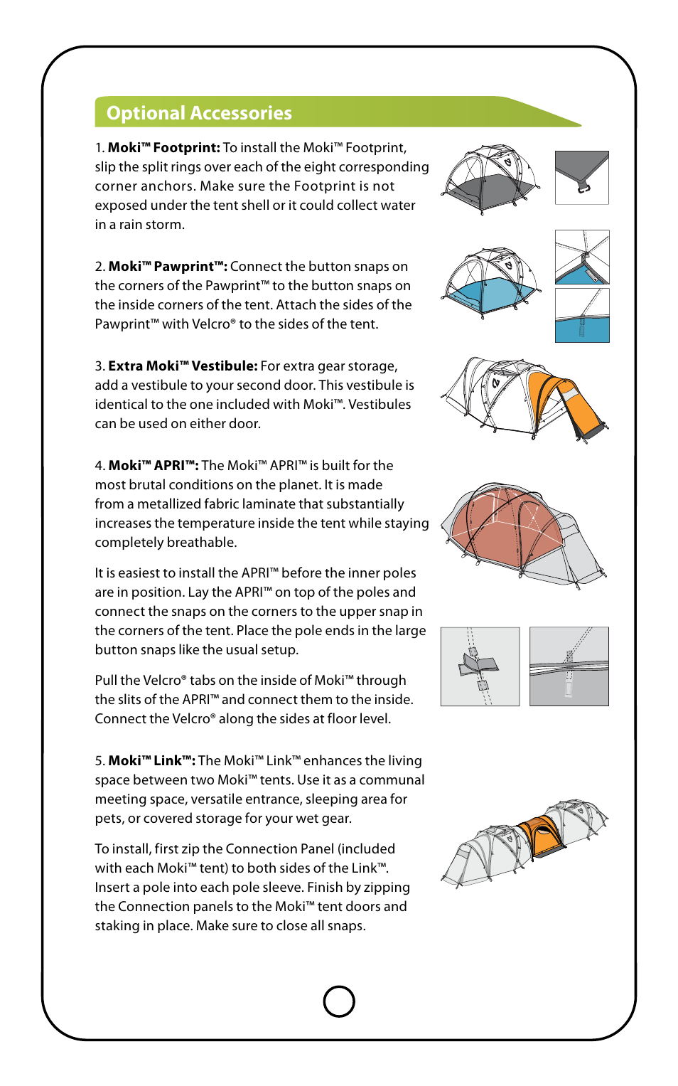 Optional accessories | NEMO Equipment MOK User Manual | Page 6 / 9