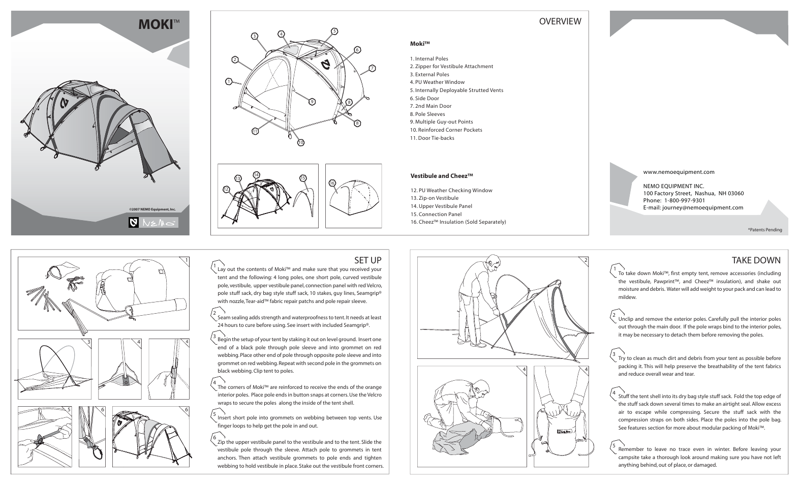 NEMO Equipment MOK User Manual | 2 pages