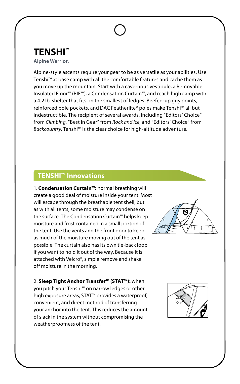 Tenshi | NEMO Equipment TENSH User Manual | Page 5 / 9