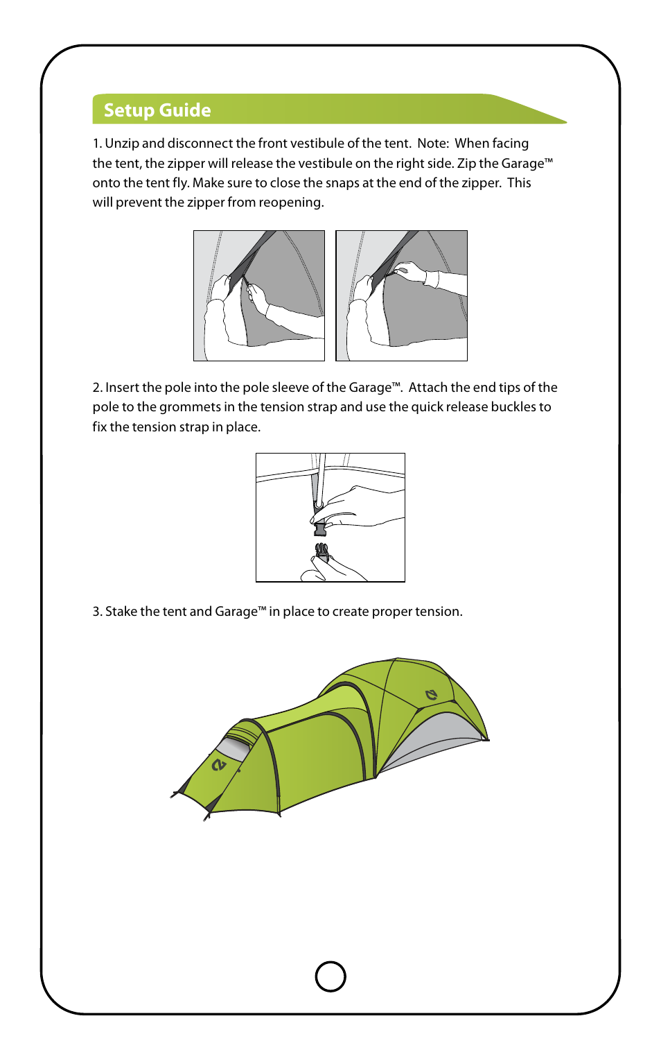 Setup guide | NEMO Equipment ASASH GARAGE User Manual | Page 4 / 7