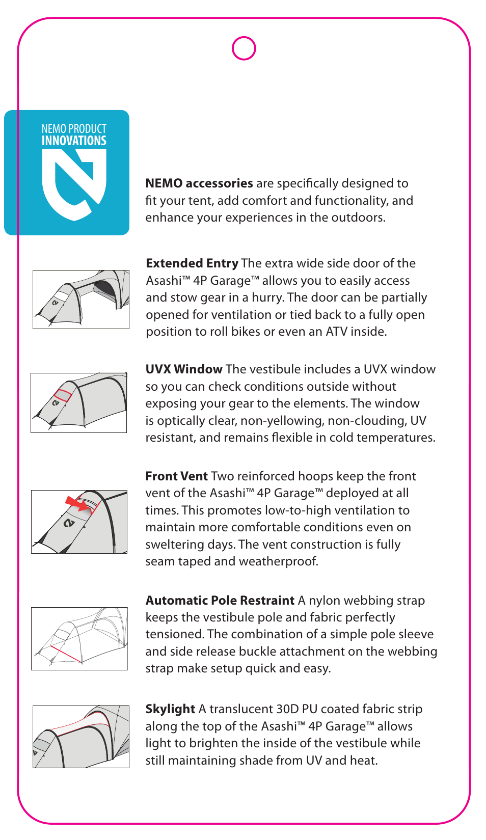 NEMO Equipment ASASH 4P GARAG User Manual | Page 3 / 4