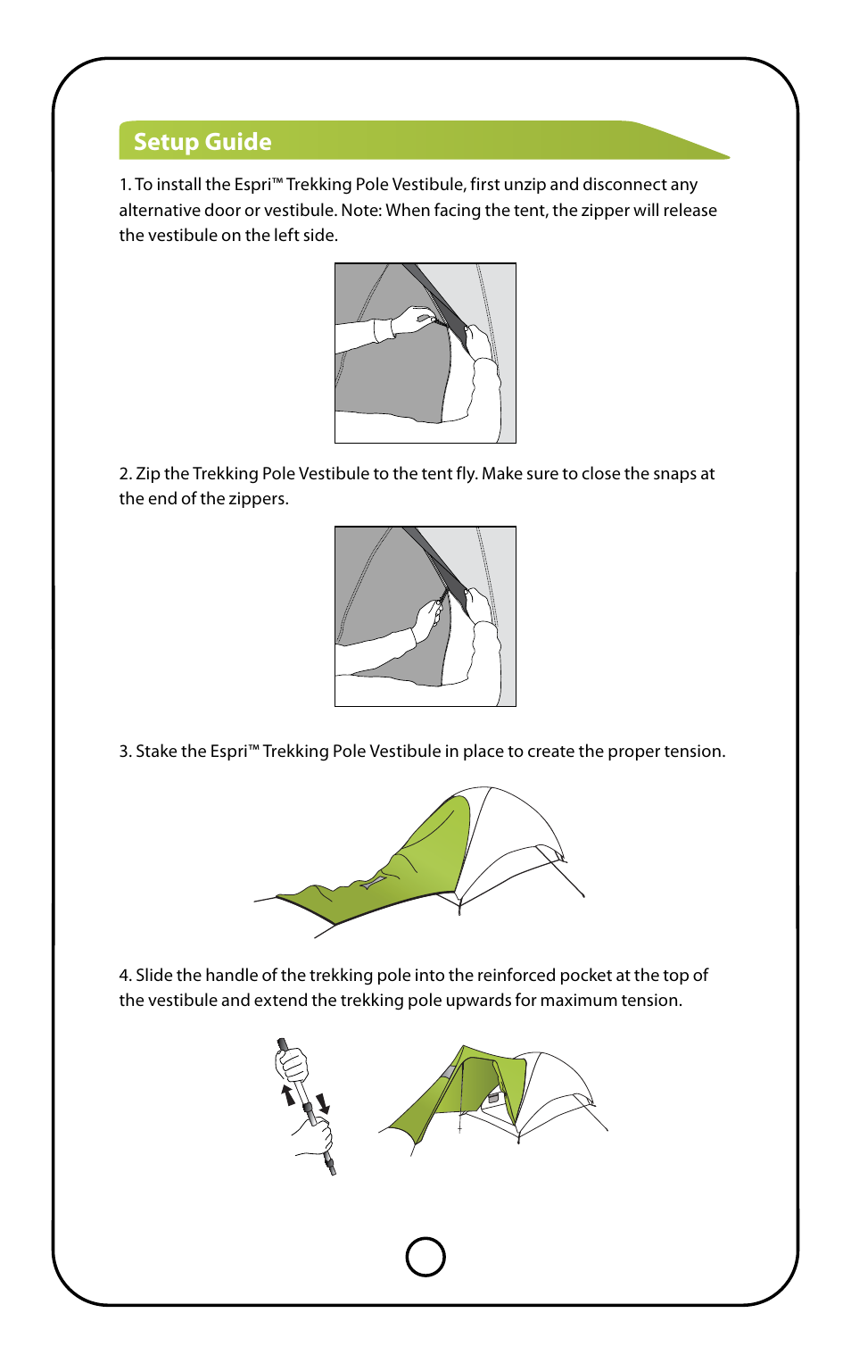 Setup guide | NEMO Equipment ESPR TREKKING POLE User Manual | Page 4 / 7