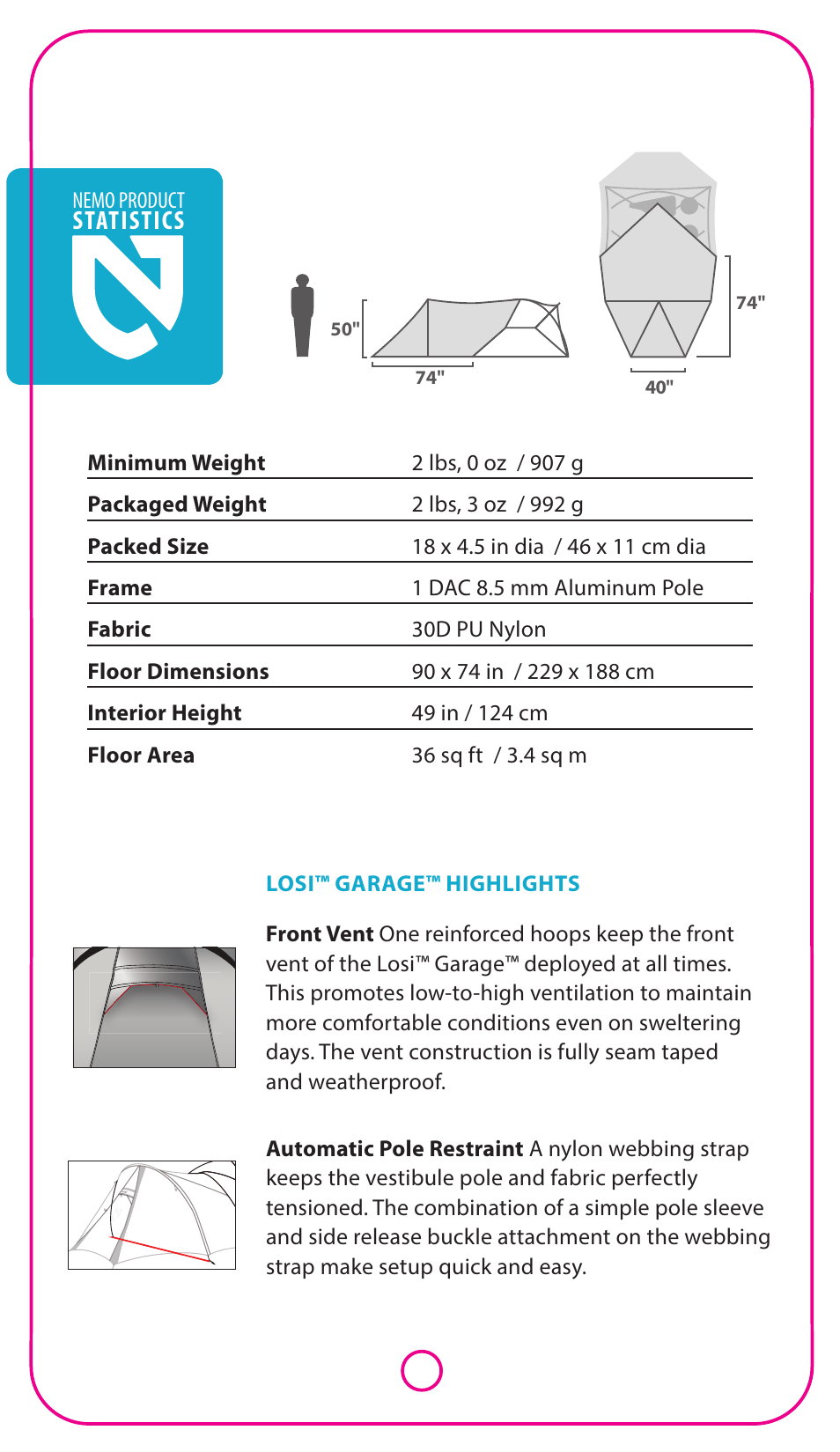 NEMO Equipment LOS User Manual | Page 2 / 4