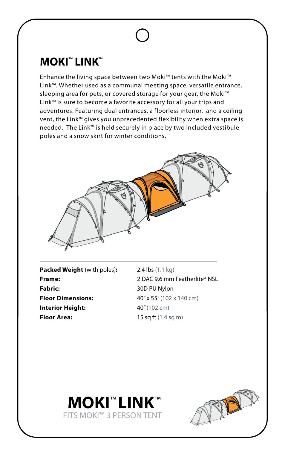 Moki, Link | NEMO Equipment MOK LIN User Manual | Page 3 / 7