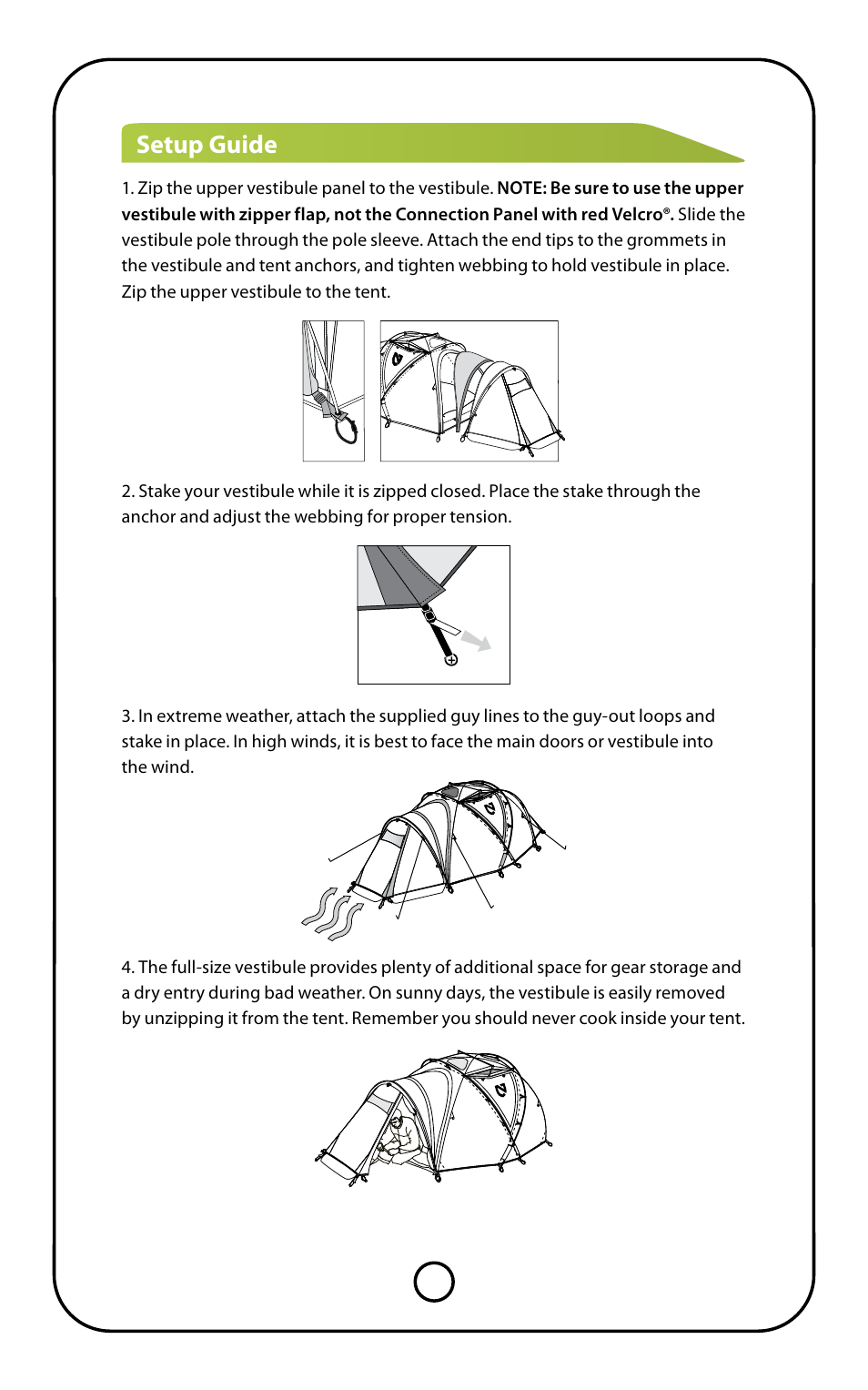 Setup guide | NEMO Equipment MOK VESTIBULE User Manual | Page 4 / 7