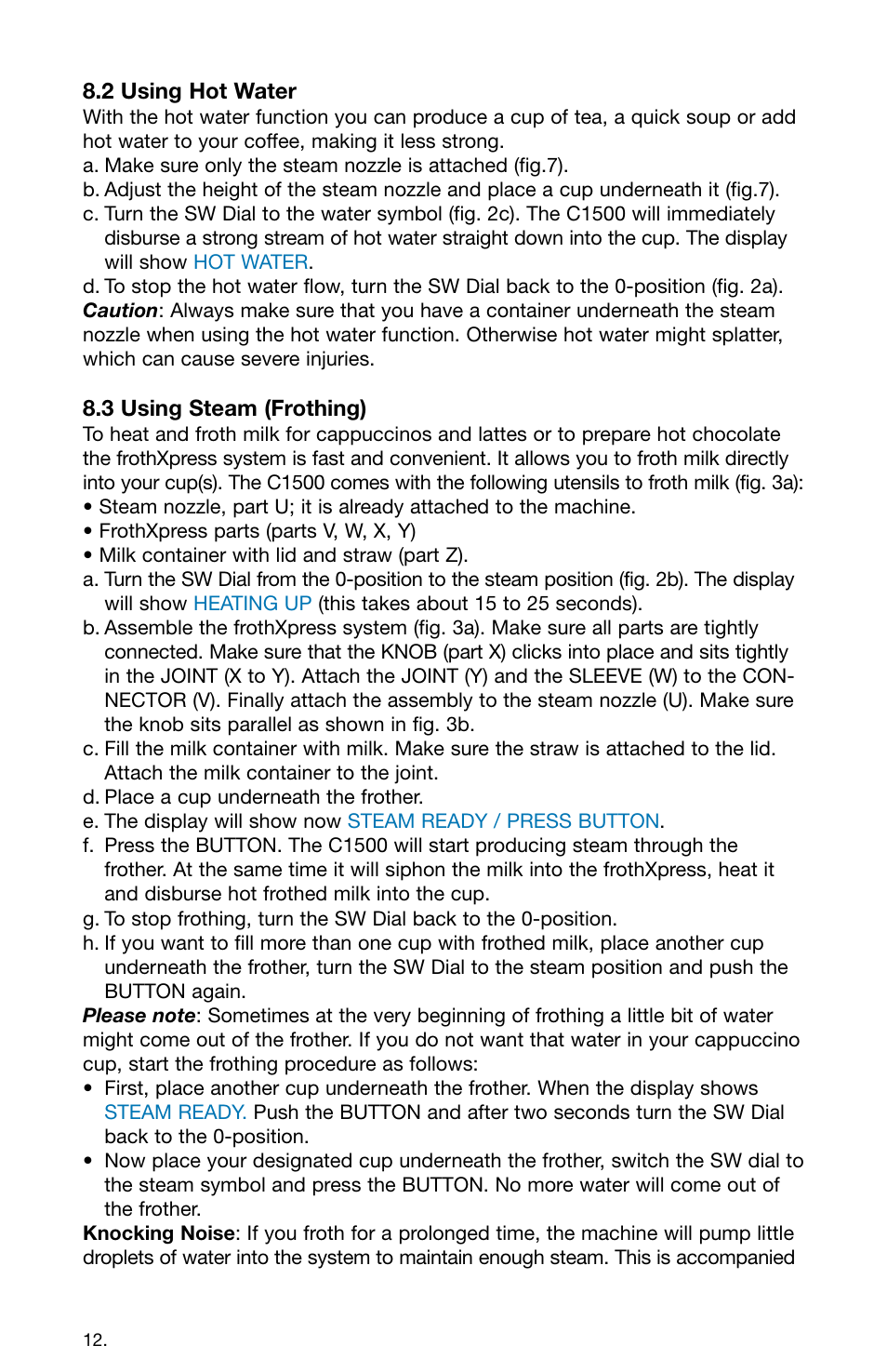 Capresso 158 User Manual | Page 12 / 23