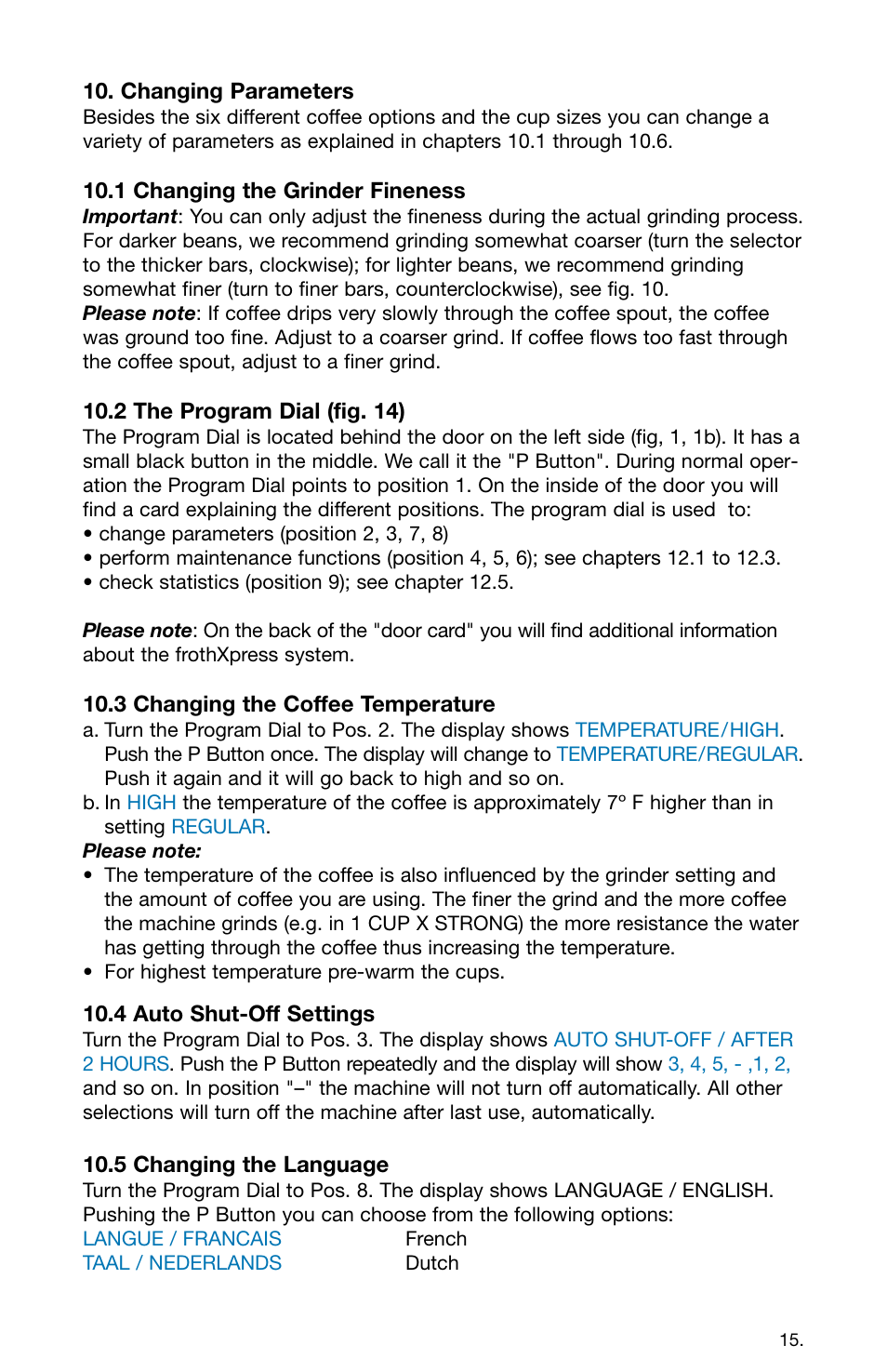 Capresso 158 User Manual | Page 15 / 23