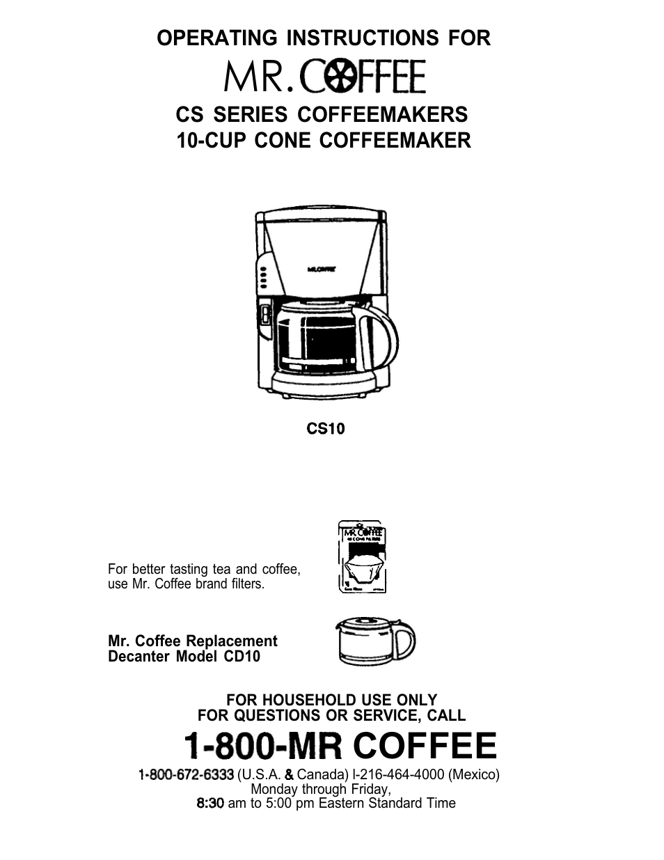 Capresso CS10 User Manual | 16 pages