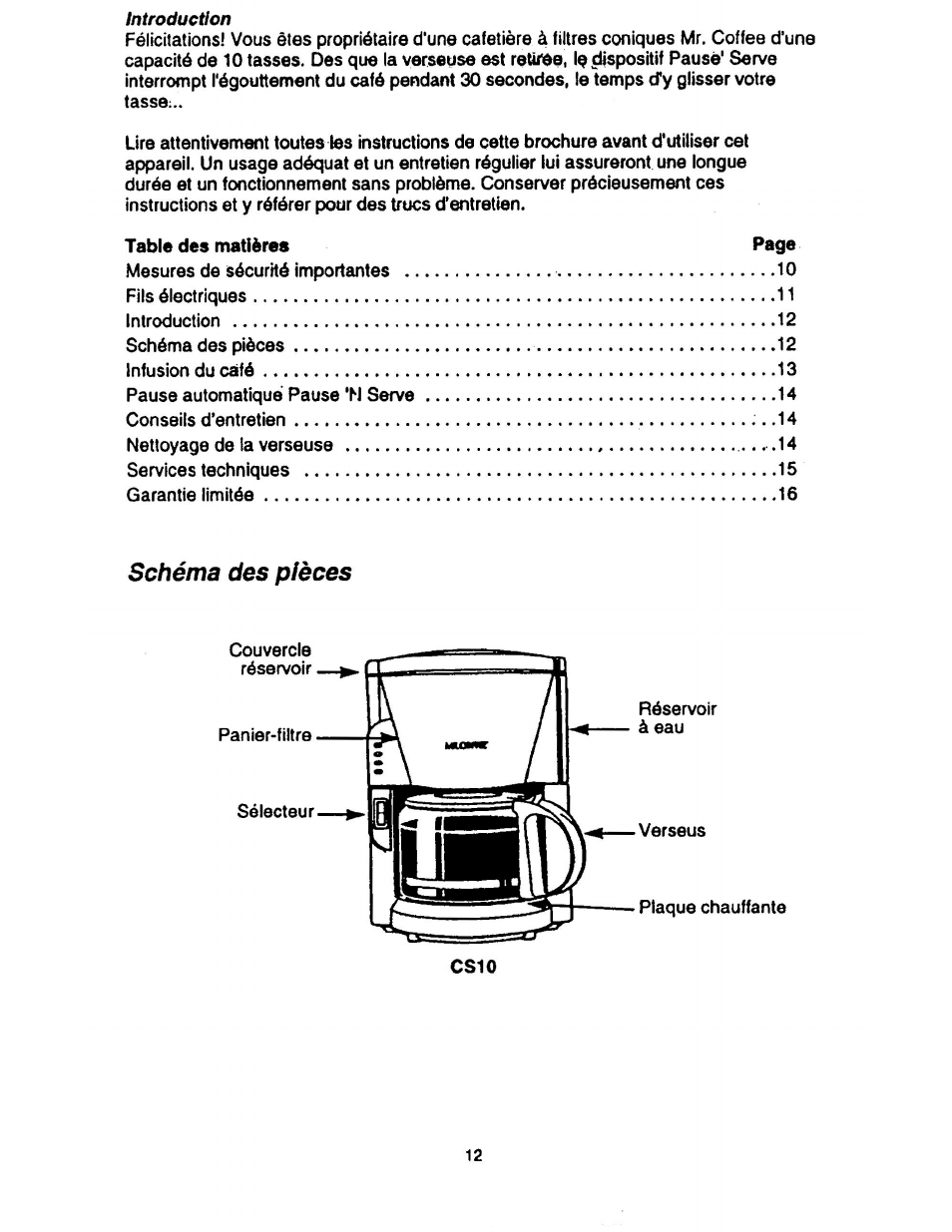 Capresso CS10 User Manual | Page 12 / 16